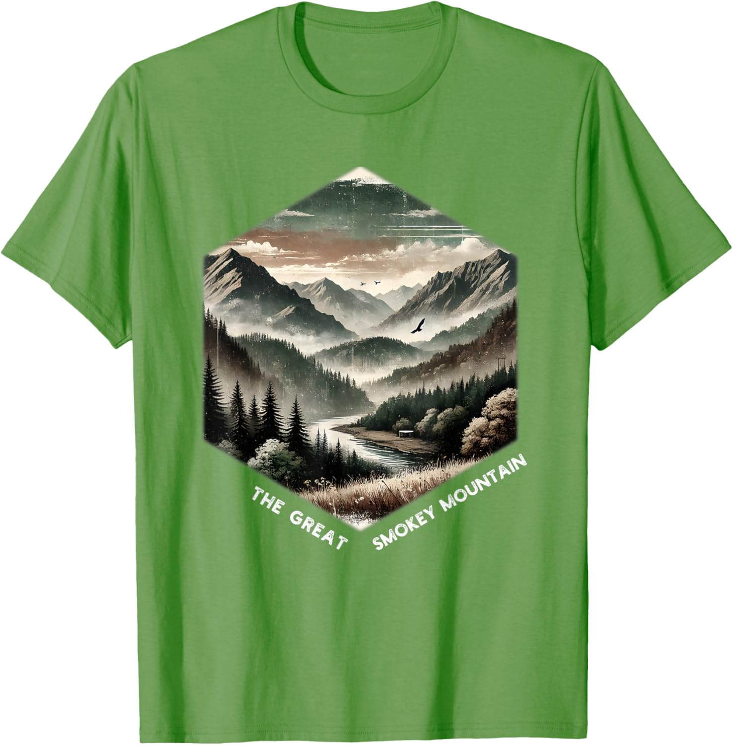Smoky Mountains Vintage Graphic T-Shirt for Nature Lovers and Adventurers - 14