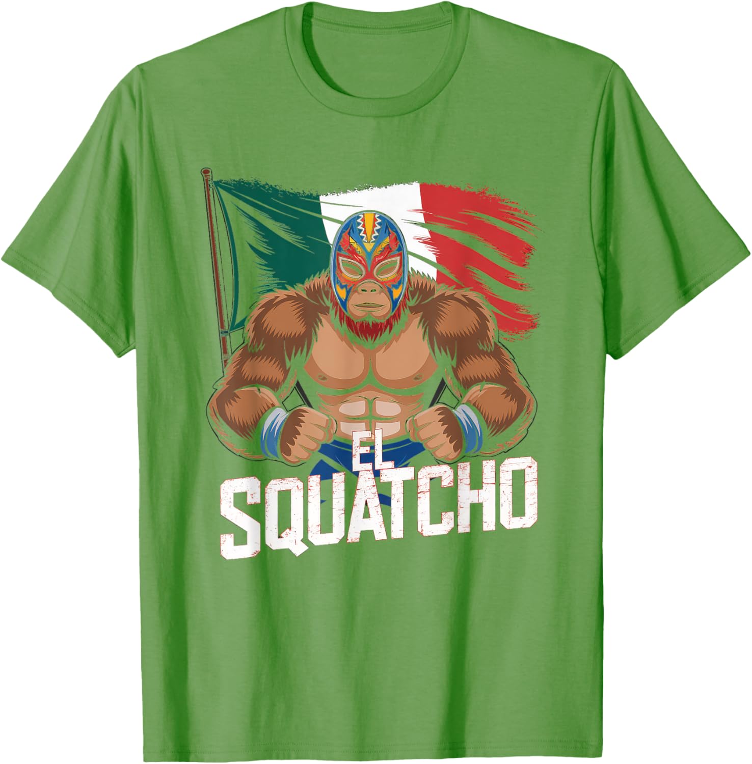 El Squatcho Bigfoot T-Shirt for Men and Women - Fun Sasquatch Design - 17