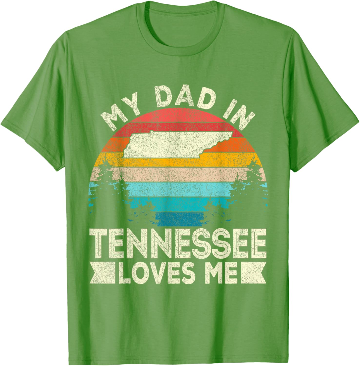 Retro Tennessee T-Shirt My Dad Loves Me Casual Gift for Dad - 12