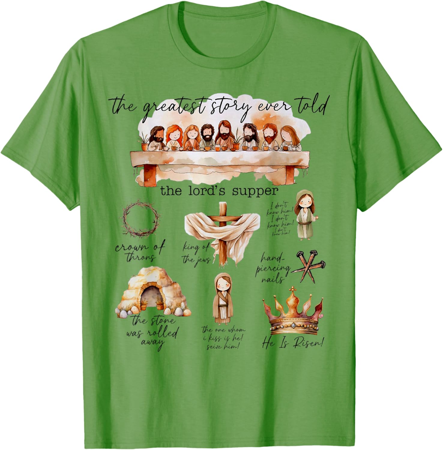 Easter Story T-Shirt The Greatest Story Ever Told for Christian Celebrations - 10