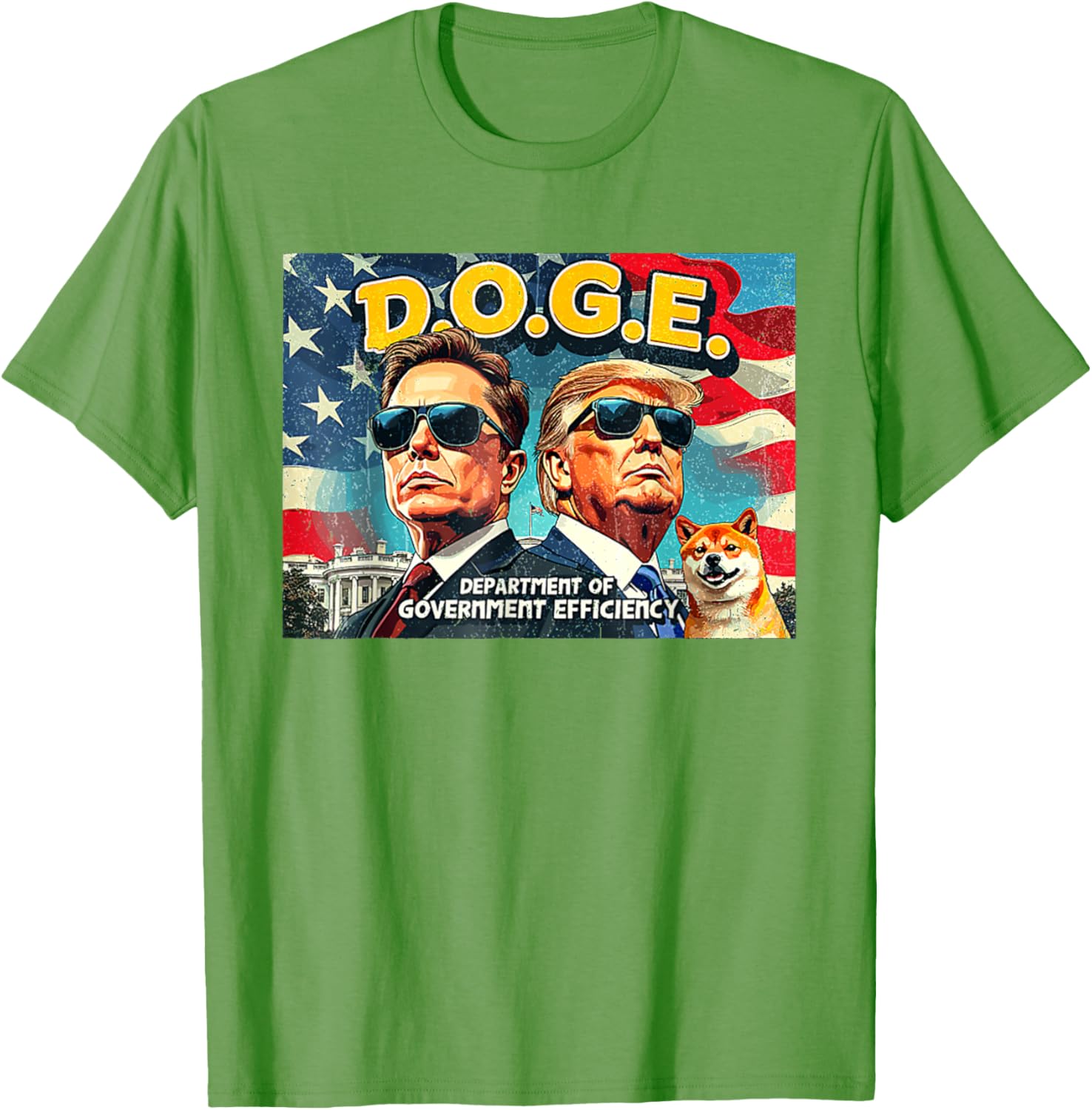 DOGE Department of Government Efficiency Trump 47th Anniversary T-Shirt - 8