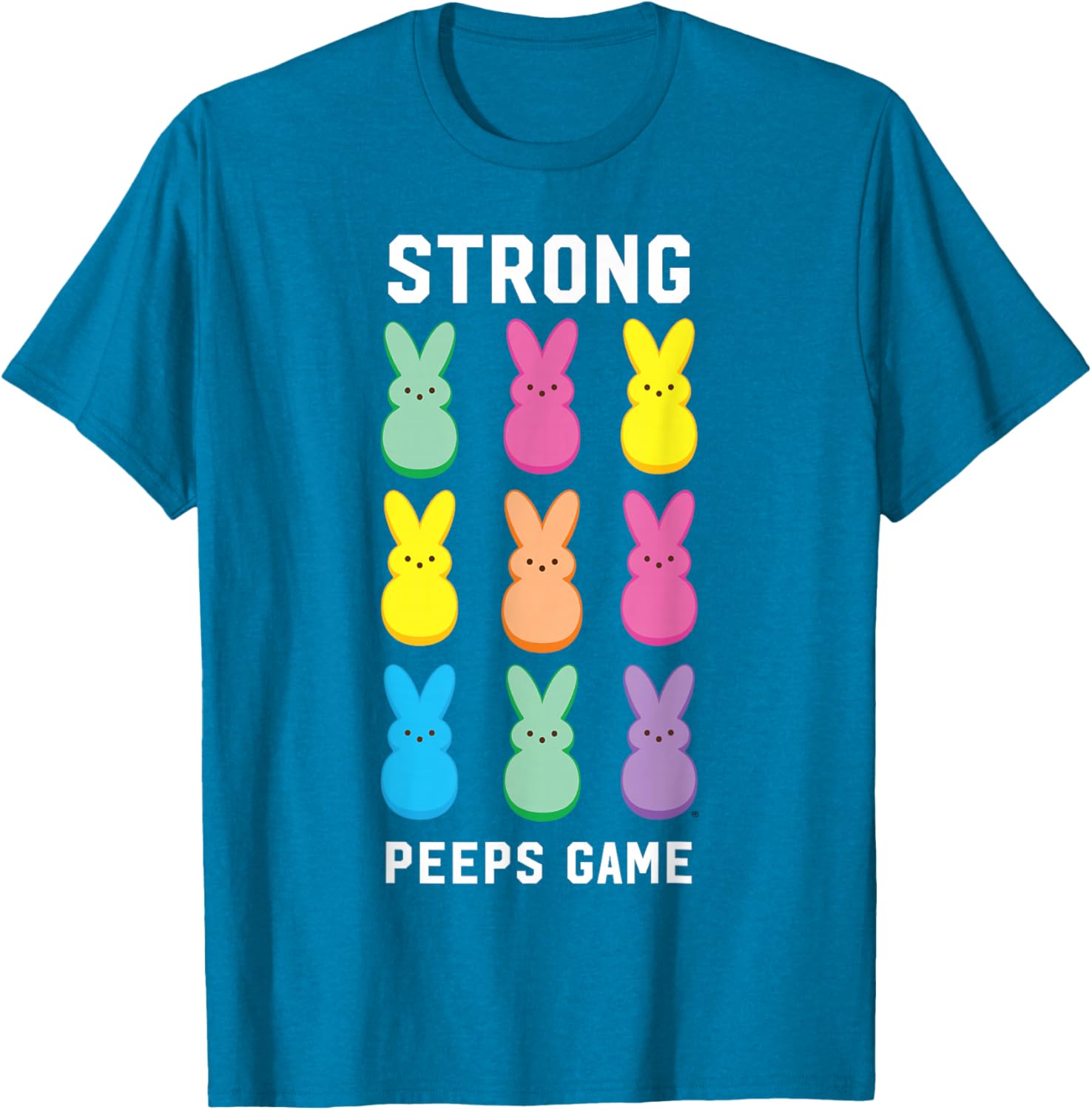 Strong Peeps Game Classic Bunnies T-Shirt for Easter Celebration Fun - 12