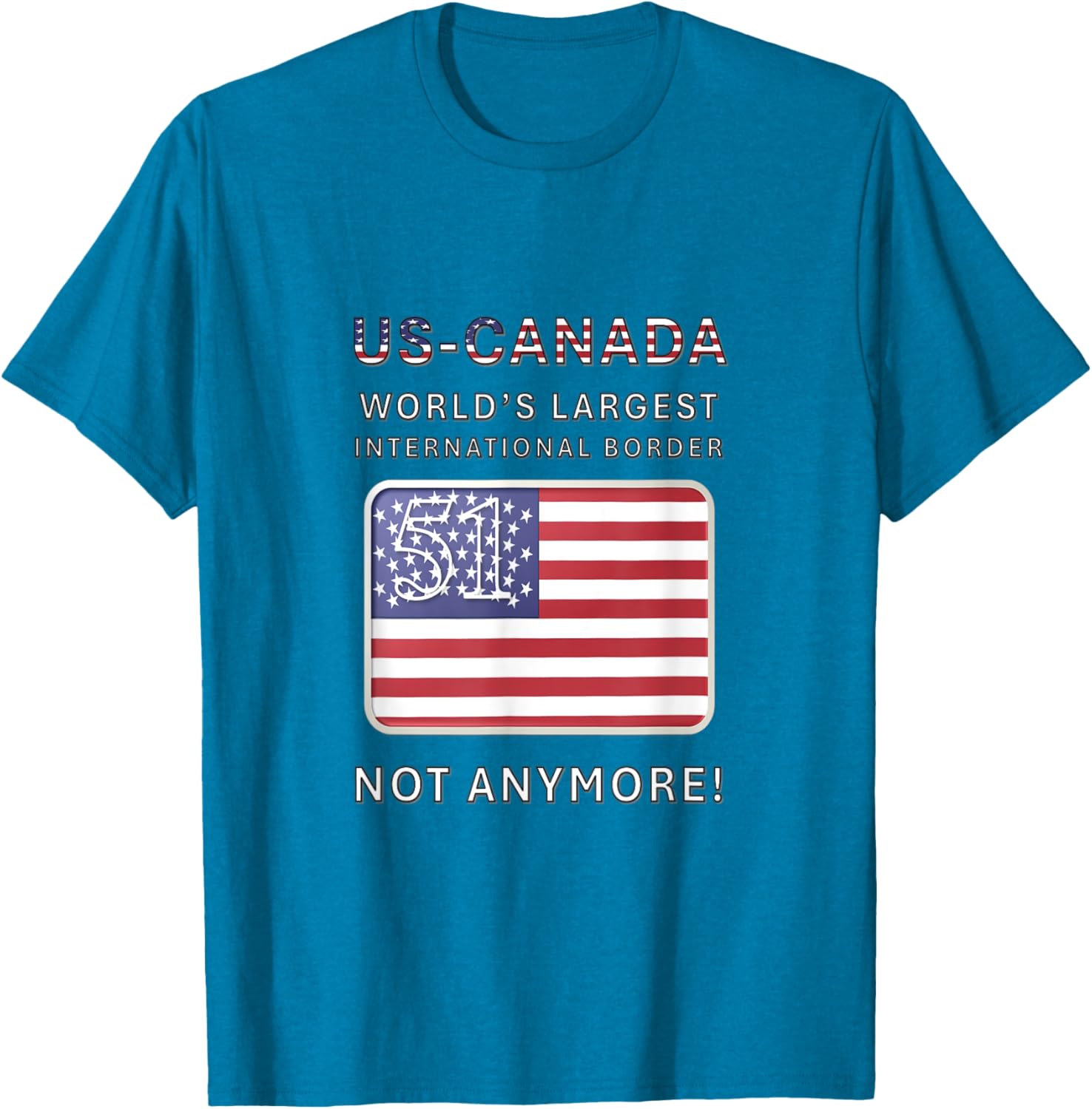 US-Canada Border MAGA T-Shirt - Proudly Celebrate Our Heritage - 25