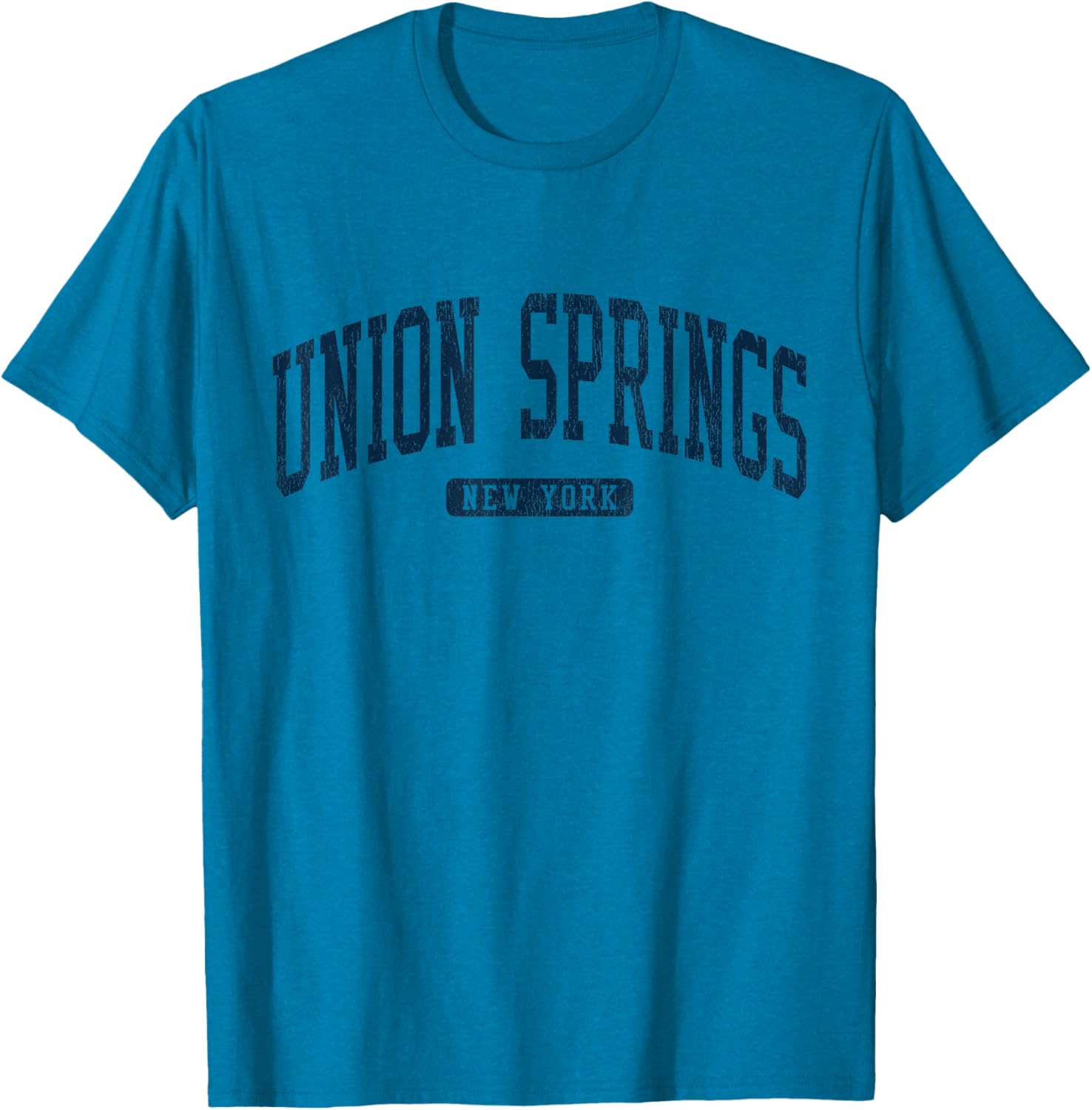 Union Springs NY College Style Blue T-Shirt for Comfortable Casual Wear - 8