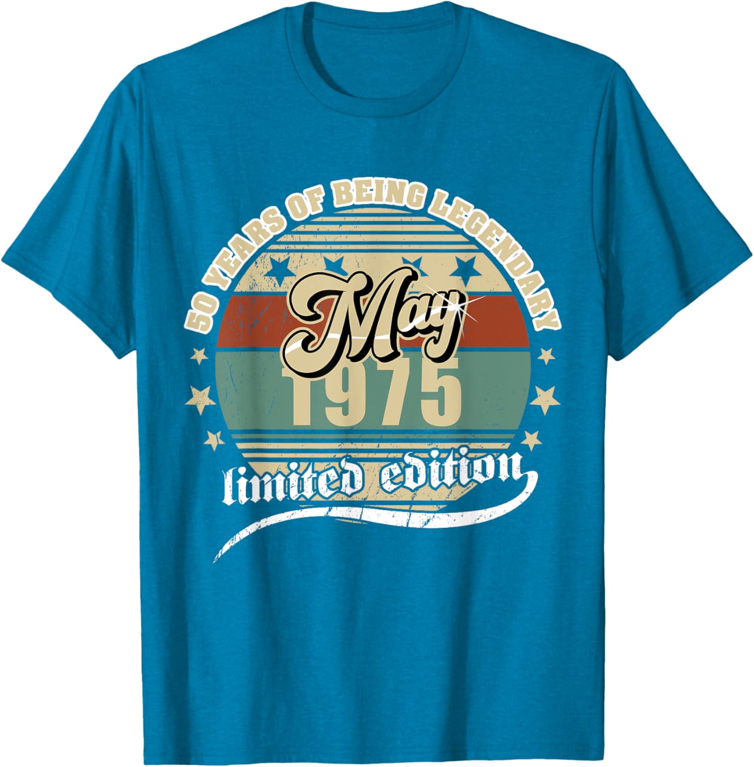Vintage 50th Birthday May 1975 T-Shirt for Legendary Celebration - 3
