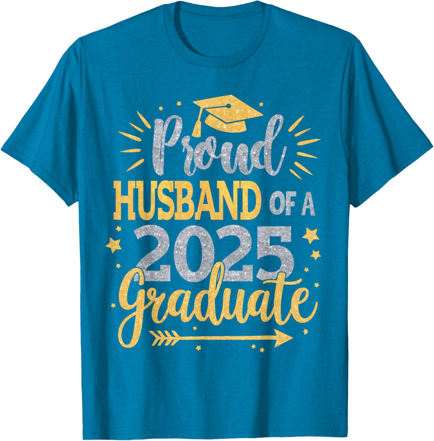 Proud Husband of a Class of 2025 Graduate T-Shirt for Seniors - 20