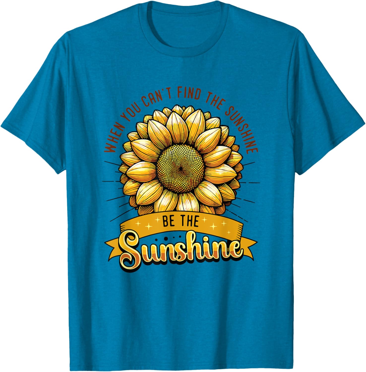 Be the Sunshine Sunflower T-Shirt for Positive Vibes and Comfort - 5