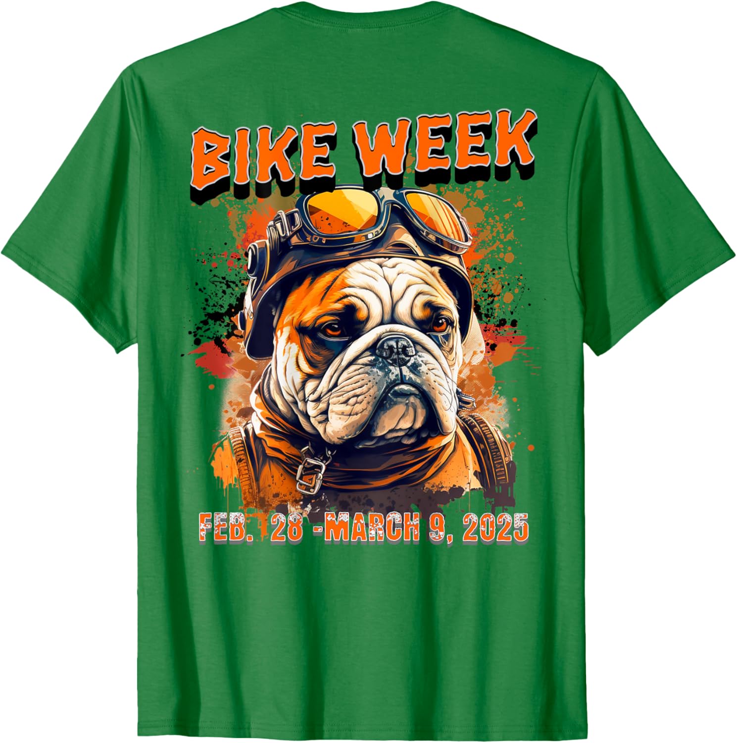 Bike Week 2025 Rally Dog Art T-Shirt for Men, Women, and Kids - 23
