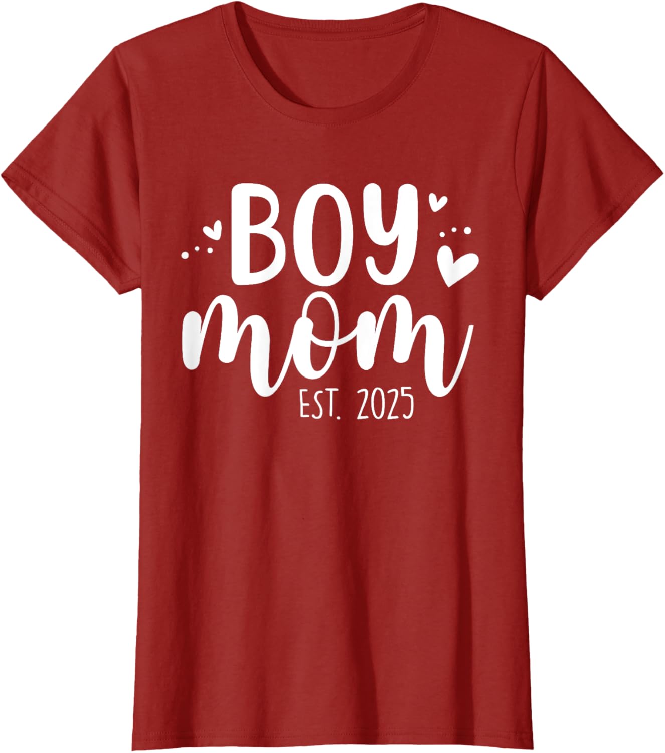 Girls Boy Mom Est 2025 My First Mother's Day Cute T-Shirt for Moms - 24