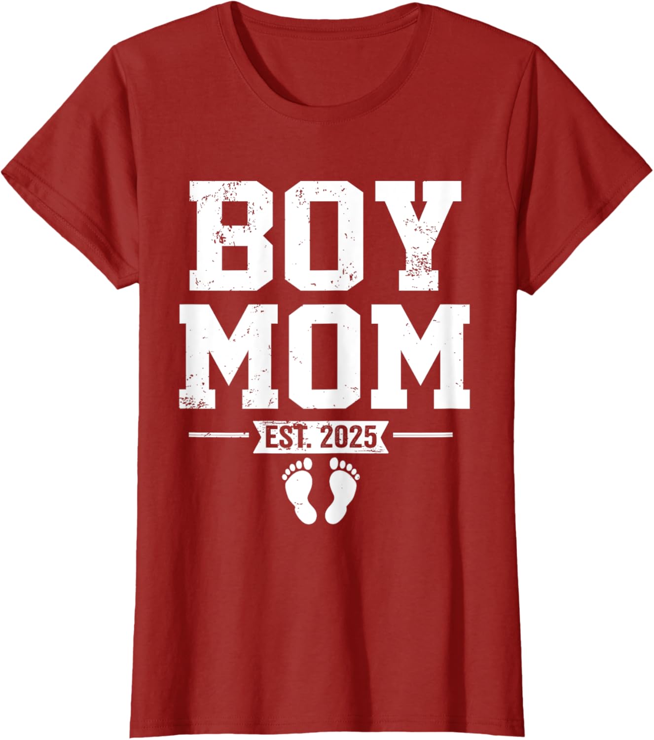 Boy Mom Established 2025 Newborn Mother's Day Gift T-Shirt - 25
