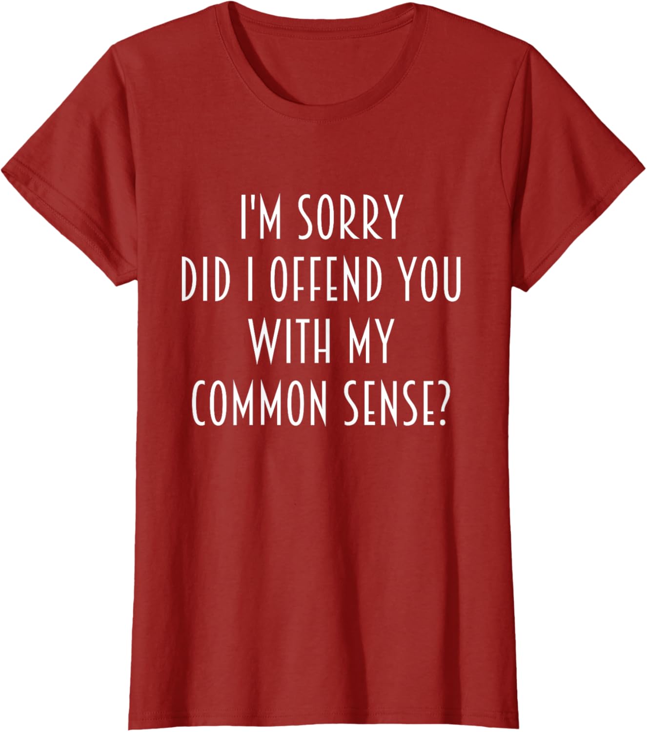 Funny Sarcastic T-Shirt Did I Offend You With My Common Sense - 1