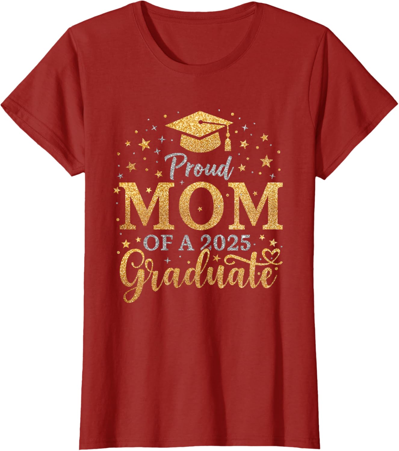 Funny Senior Mom of Class of 2025 Graduate T-Shirt for Proud Moms - 15