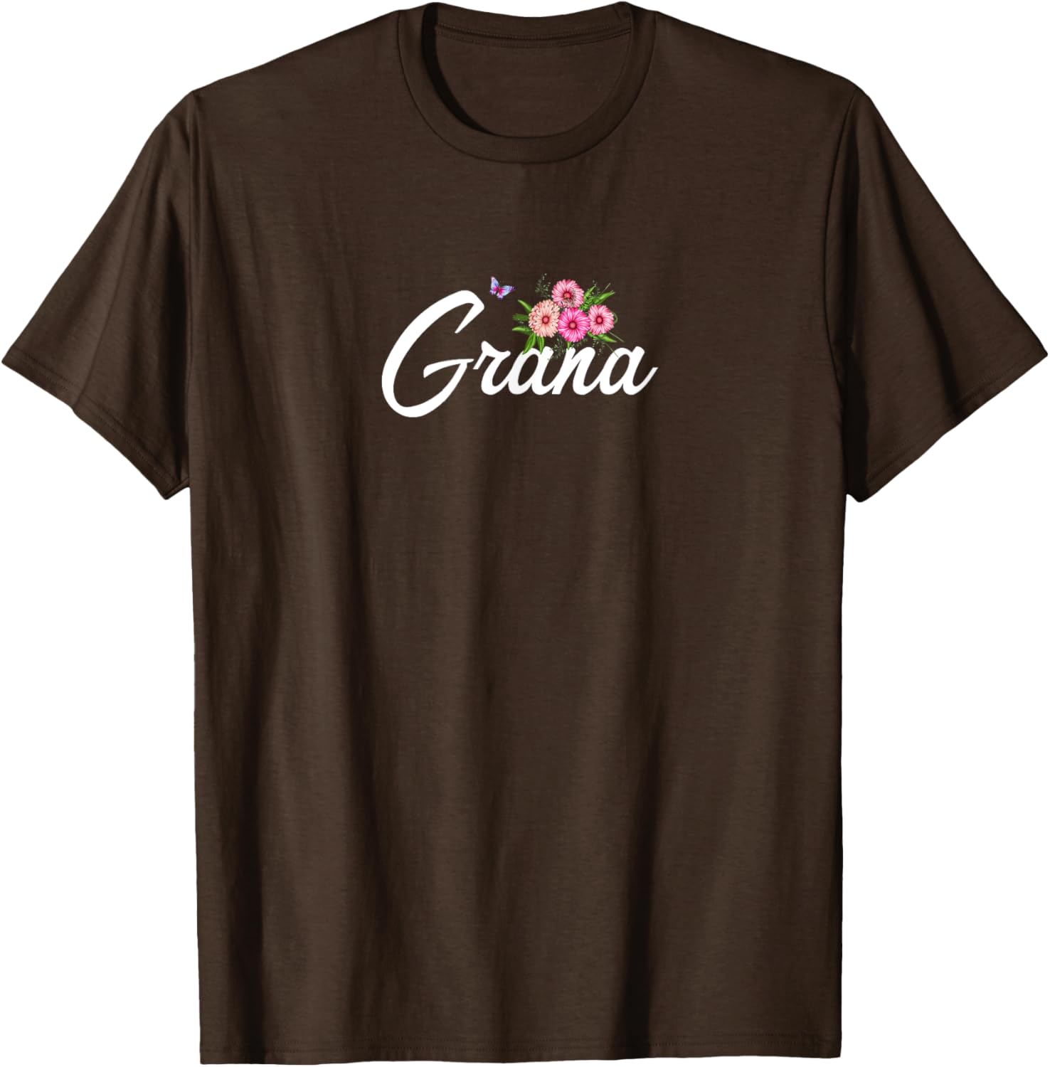 Grana T-Shirt with Flowers and Butterfly for Grandma and Mom Gift - 13