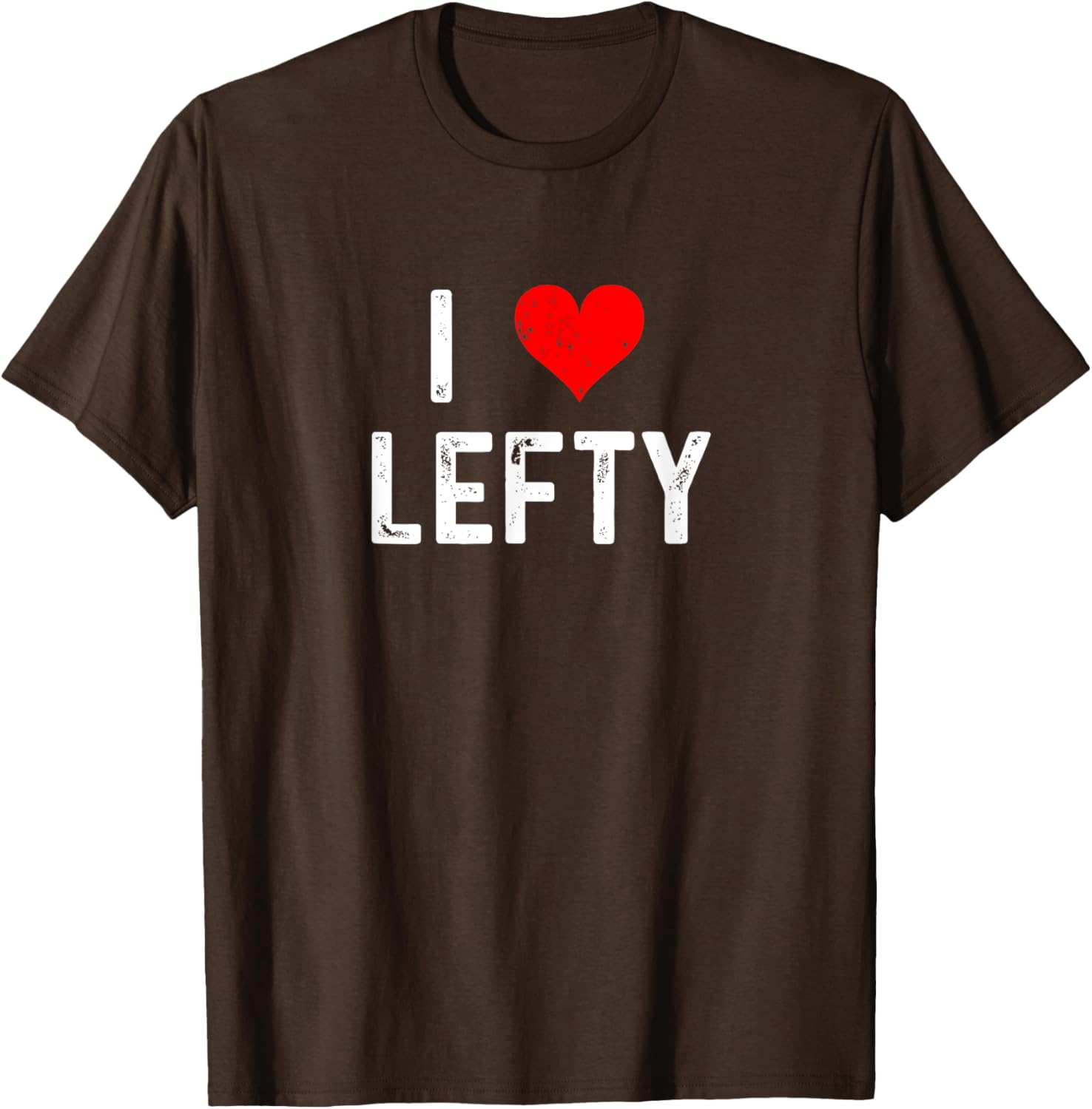 I Love Lefty Distressed Baseball Pitcher T-Shirt for Left-Handed Fans - 18
