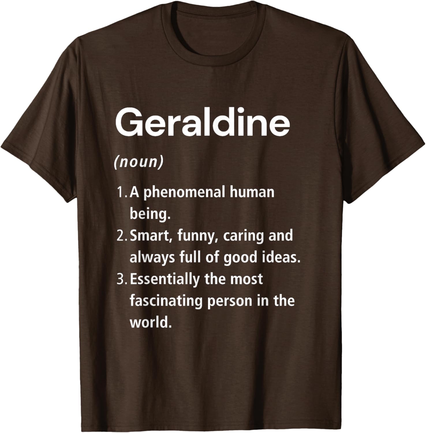 Funny Geraldine Name Definition T-Shirt - Unique Gift for Everyone - 4
