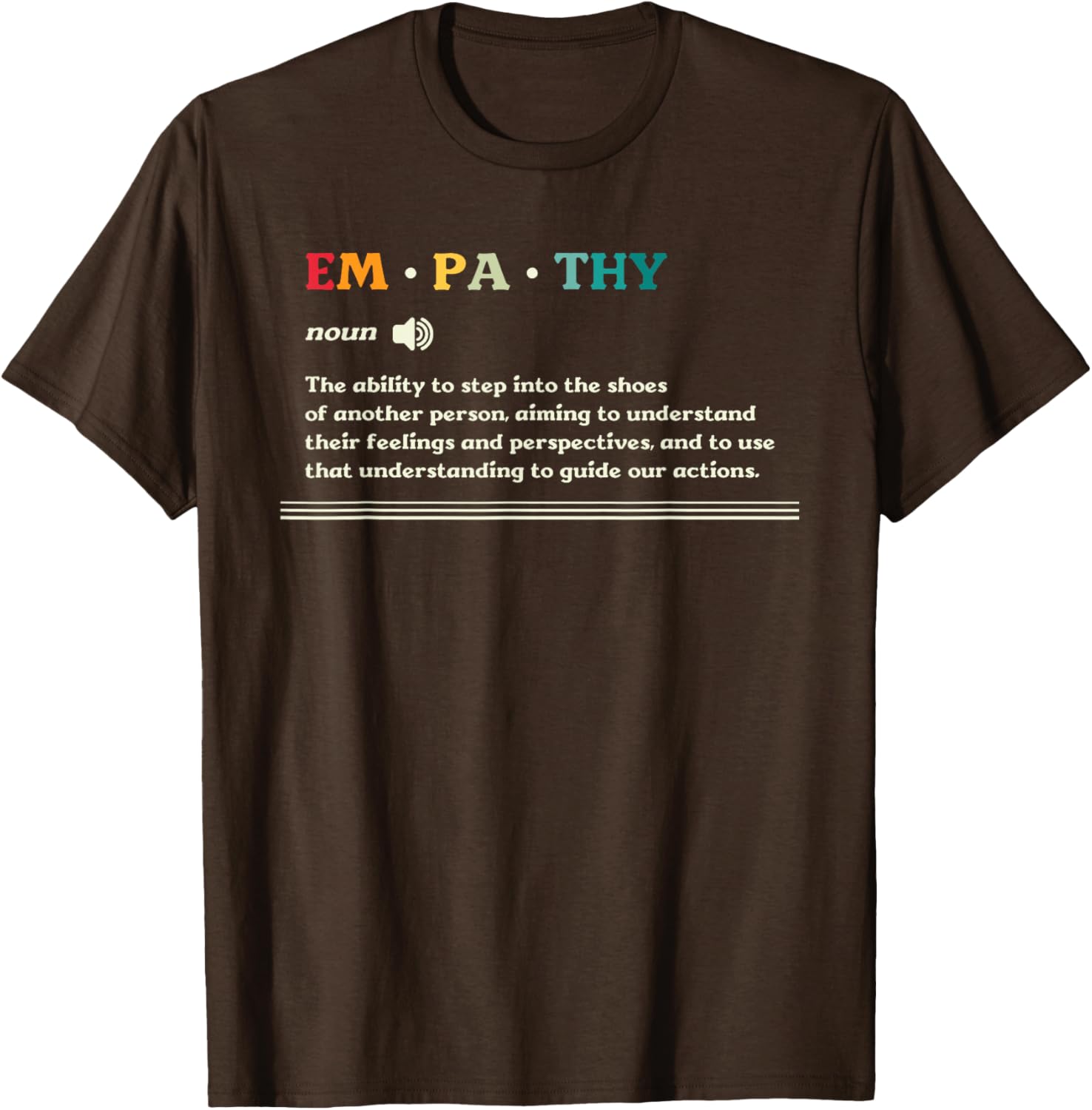 Empathy Noun Ability to Understand Feelings T-Shirt for Compassionate Souls - 18