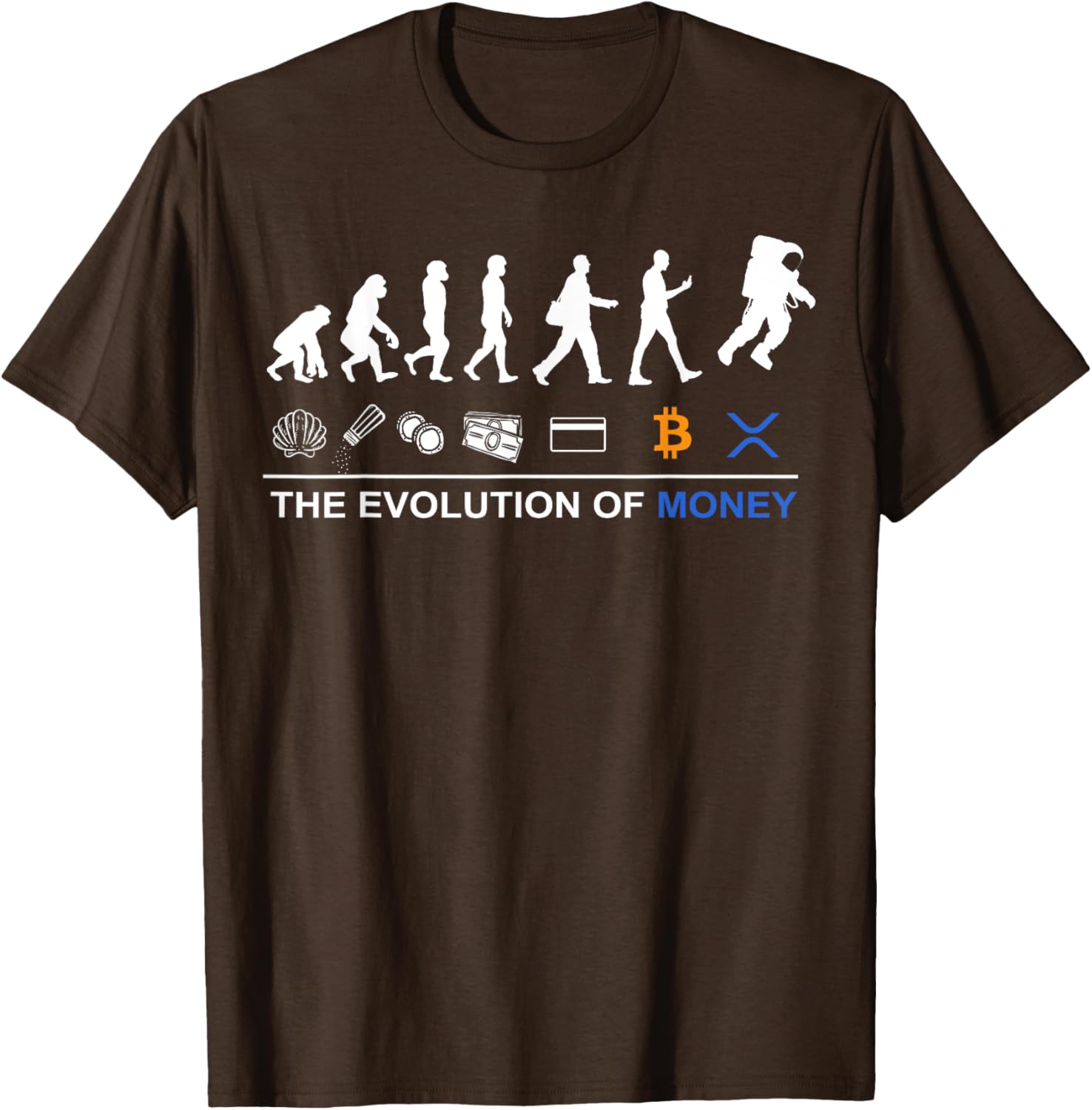 Sophisticated XRP T-Shirt - Celebrate Bitcoin's Evolution to the Moon - 13