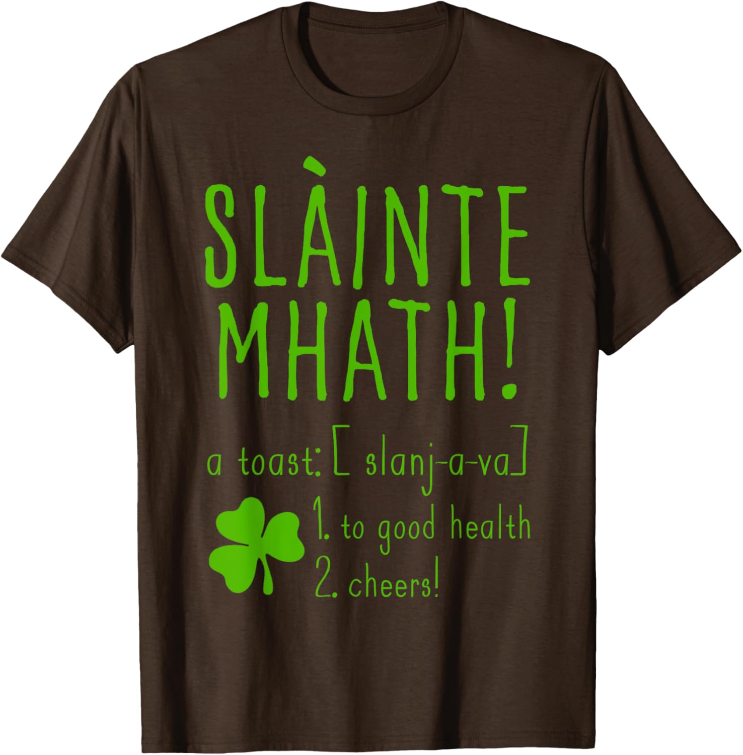 Sláinte Mhath T-Shirt for Good Health Cheers - Funny Scotland Style Top - 3