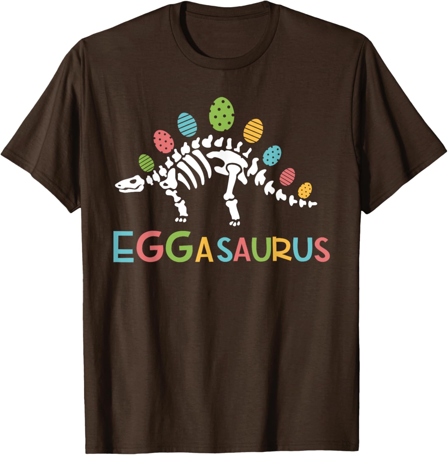 Eggasaurus Easter Stegosaurus Dinosaur Toddler T-Shirt for Boys - 1