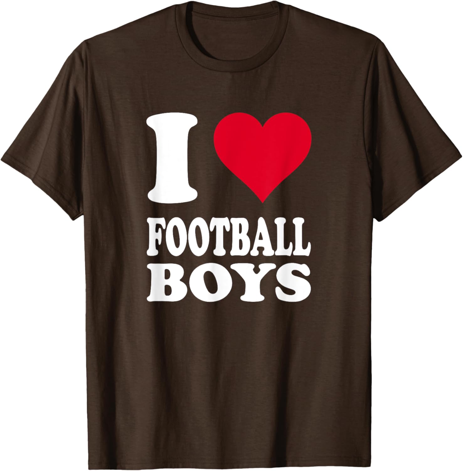 Red Heart I Love Football Boys T-Shirt Perfect for Young Fans - 3