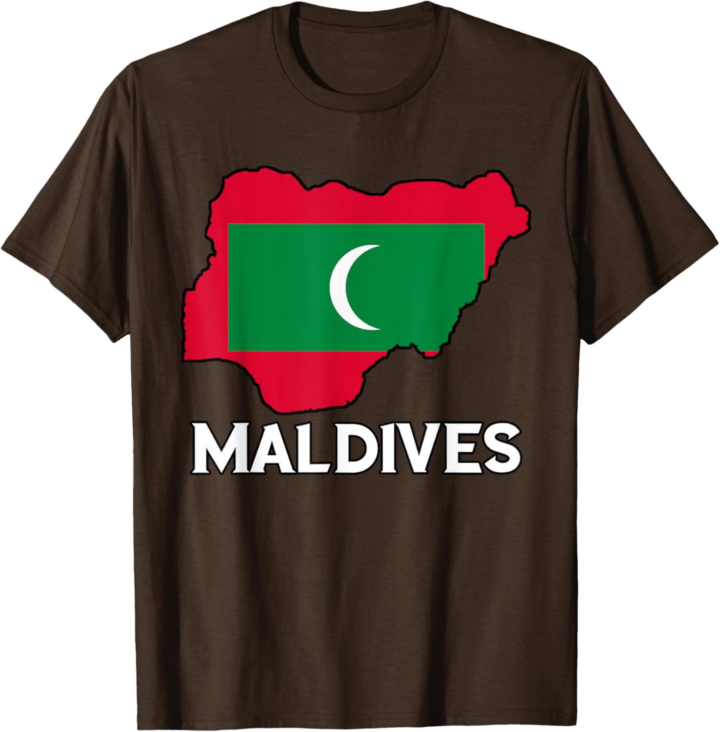 Maldivian Pride Flag Map T-Shirt for Comfort and Style in Clothing - 9