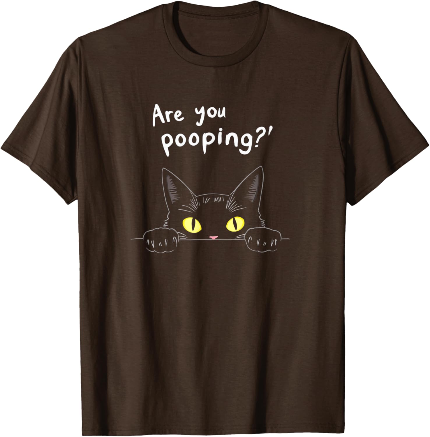 Funny Cat Pooping Humor T-Shirt for Cat Lovers - Cute Kitty Graphic Tee - 11