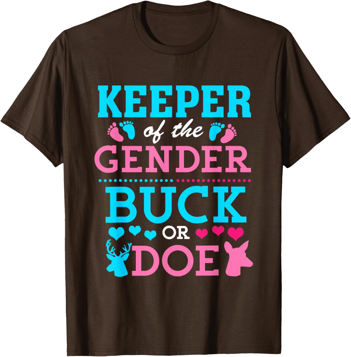 Funny Buck or Doe Gender Reveal T-Shirt for Baby Shower Celebrations - 4