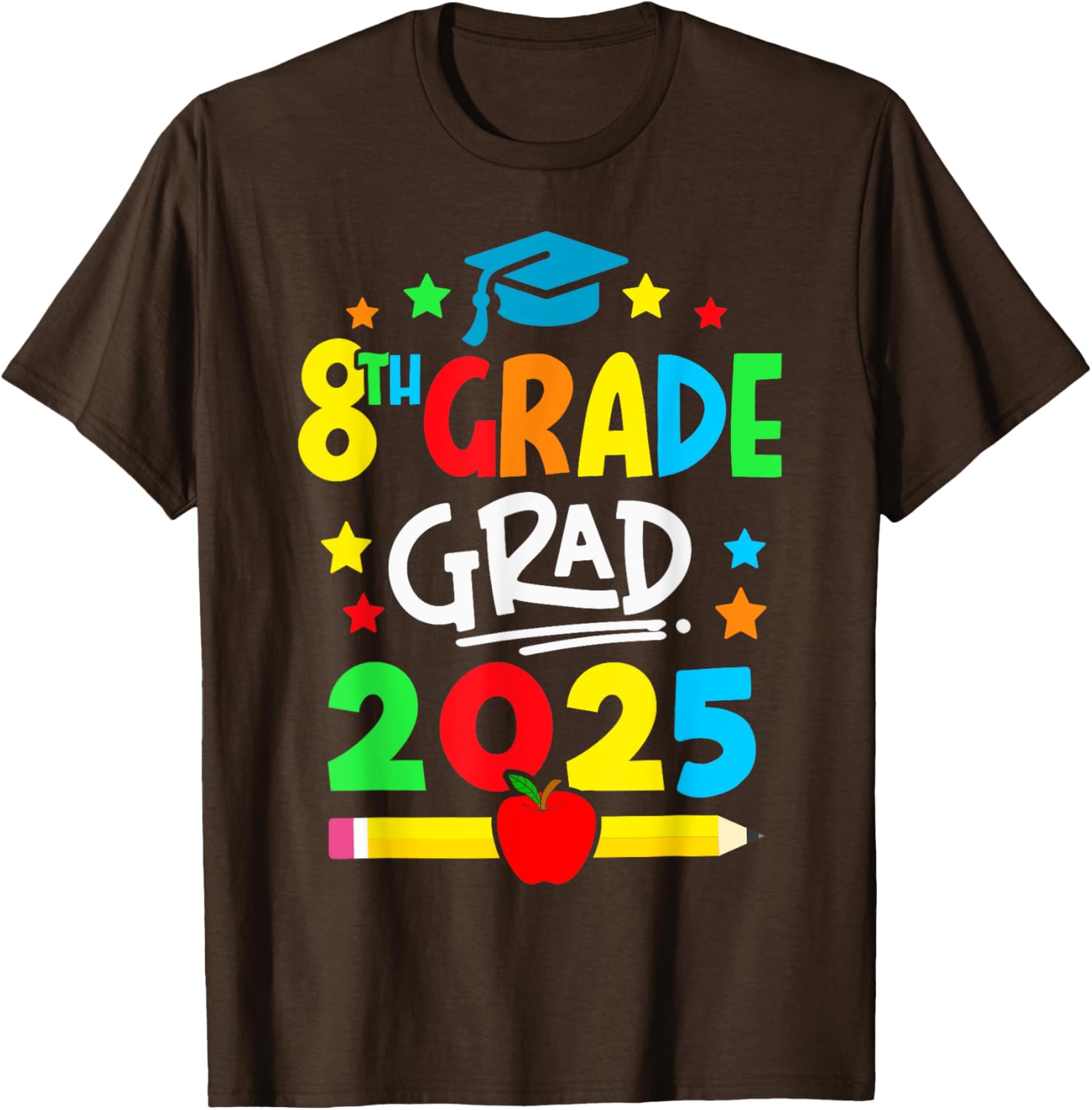 Eighth Grade Grad 2025 T-Shirt for Middle School Graduates - 1