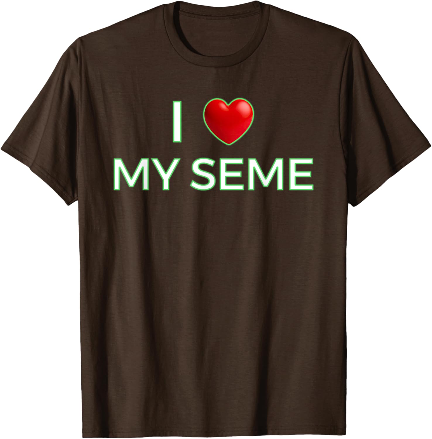 I Love My Seme Funny Red Heart Anime T-Shirt for Anime Fans - 9