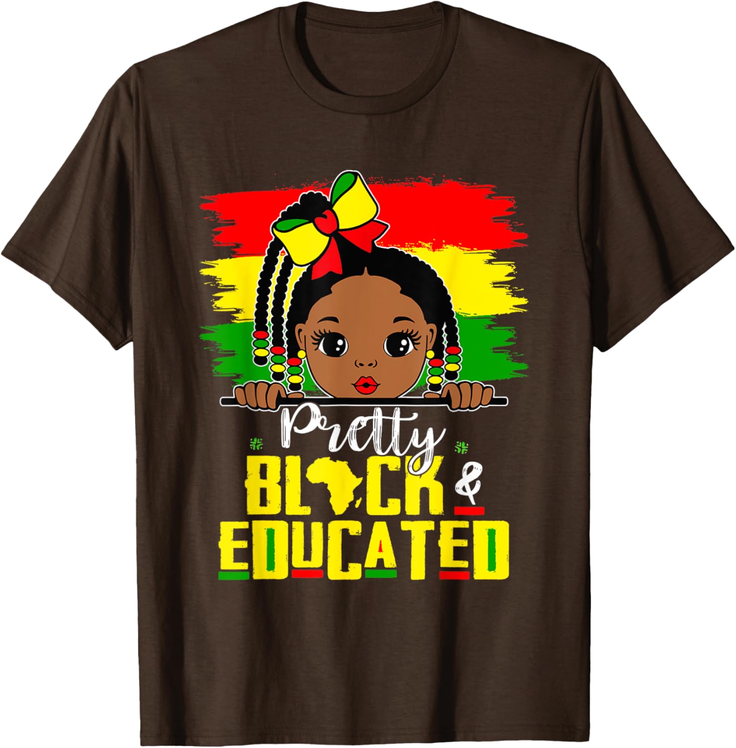 Pretty Black Educated Girls African History T-Shirt for Kids - 6