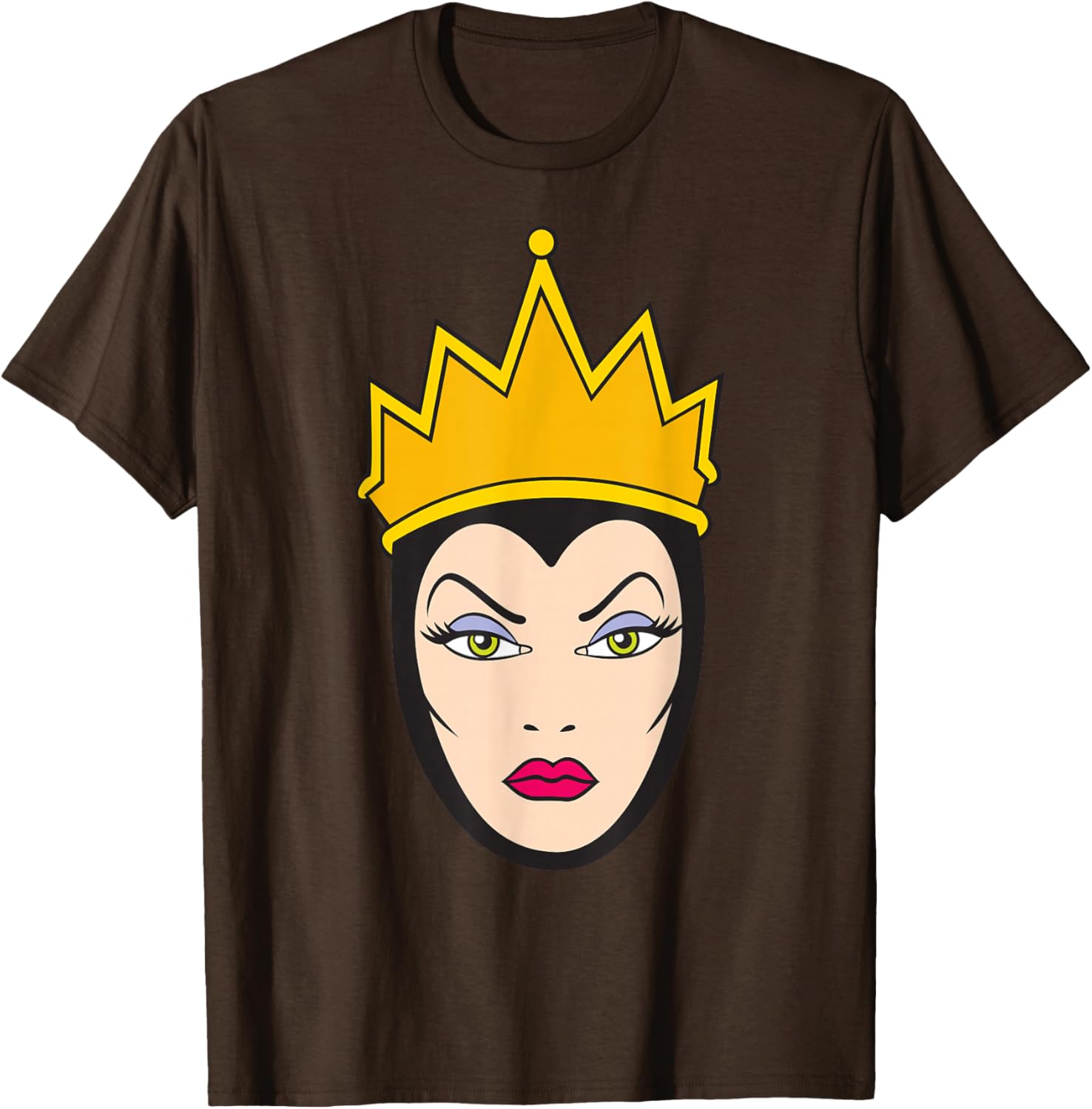Disney Villains Evil Queen Big Face T-Shirt for Snow White Fans - 26