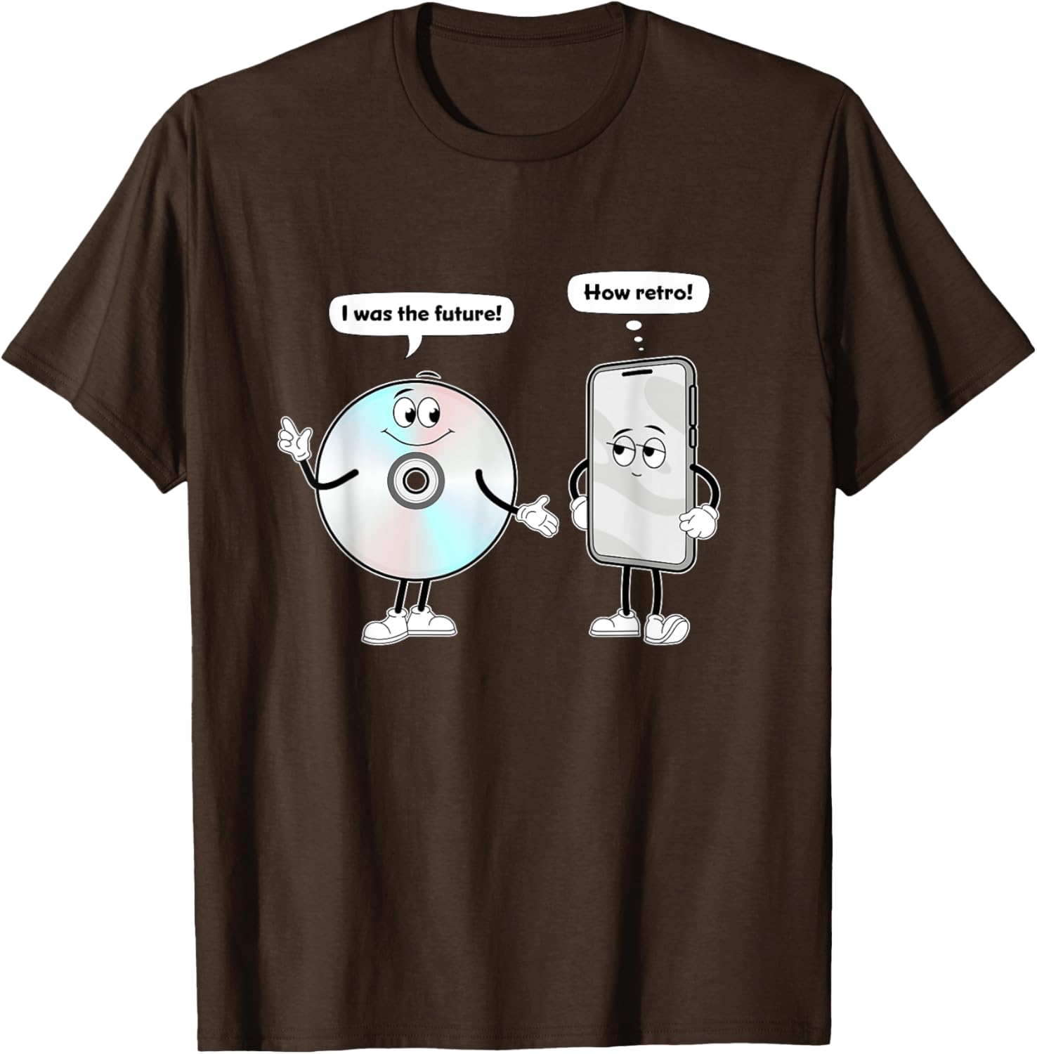 CD vs Smartphone Technology Past vs Future T-Shirt for Music Lovers - 16