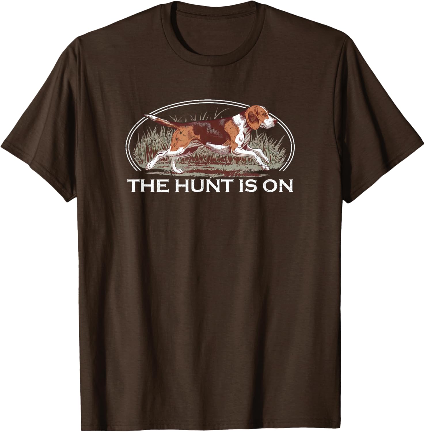 Beagle Hunting T-Shirt for Men and Women - Fun Deer and Rabbit Design - 4
