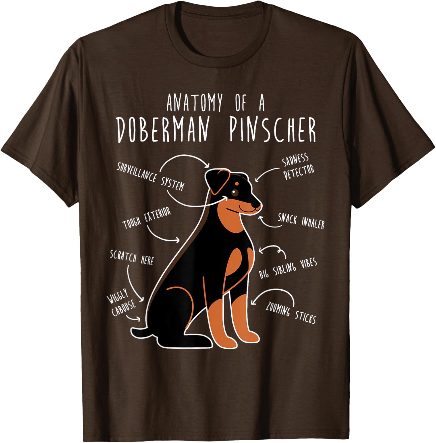 Cute Doberman Pinscher Floppy Ears T-Shirt for Proud Pet Moms - 17