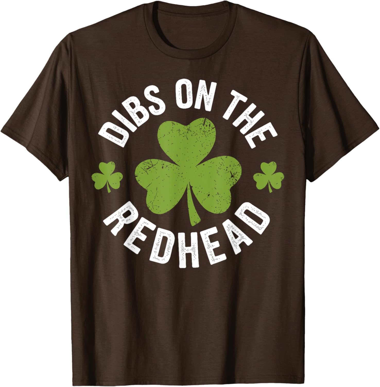 Dibs on the Redhead Funny St Patricks Day Shamrock T-Shirt for Women - 5