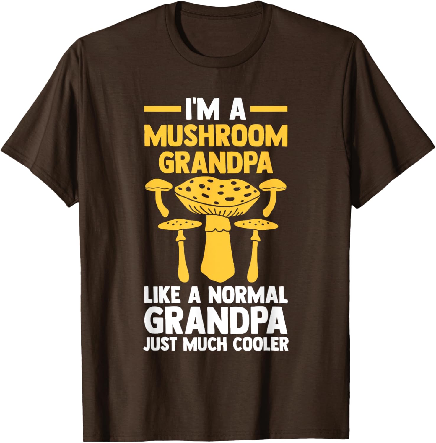 Mushroom Grandpa T-Shirt for Fun Lovers of Mushrooms and Nature - 6