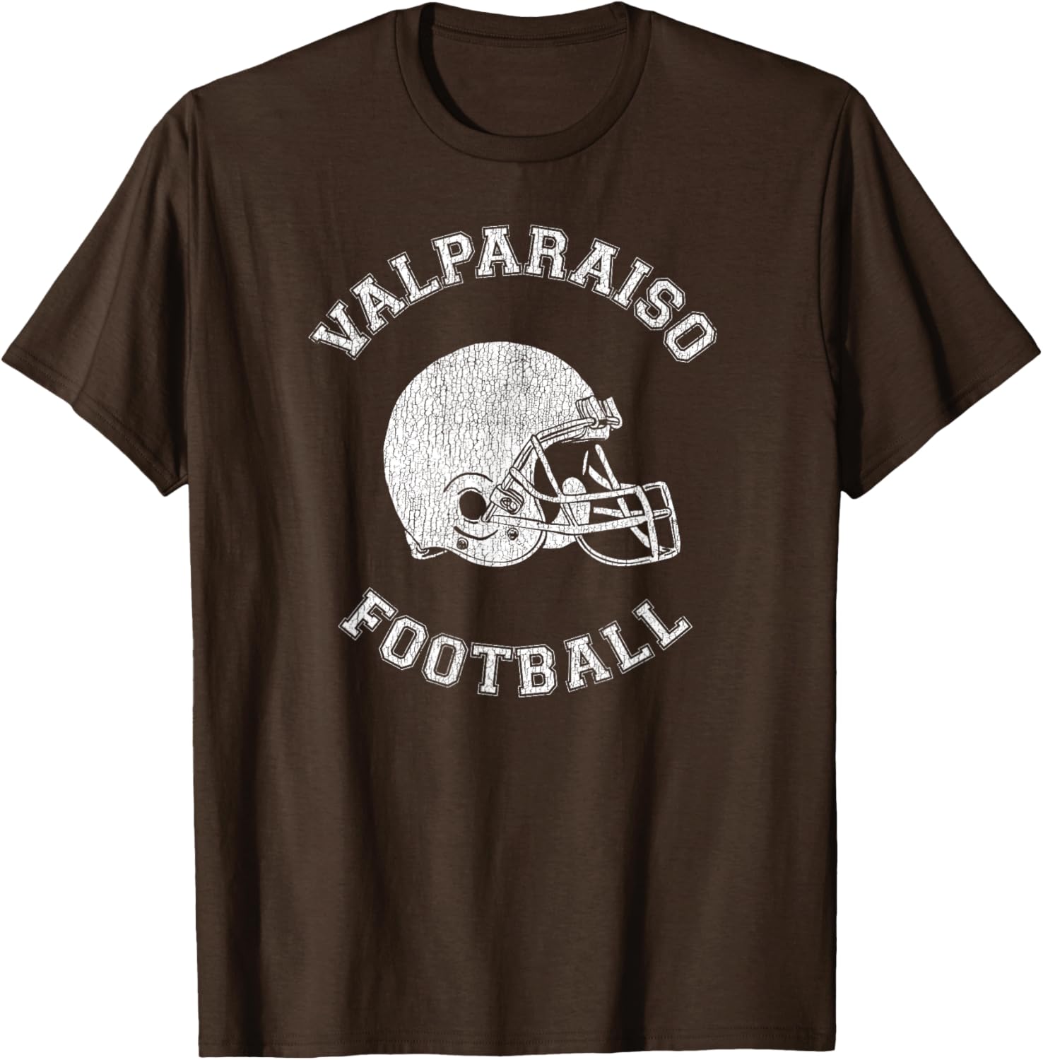 Valparaiso Retro 1980s Distressed Football T-Shirt for Vintage Style Lovers - 6