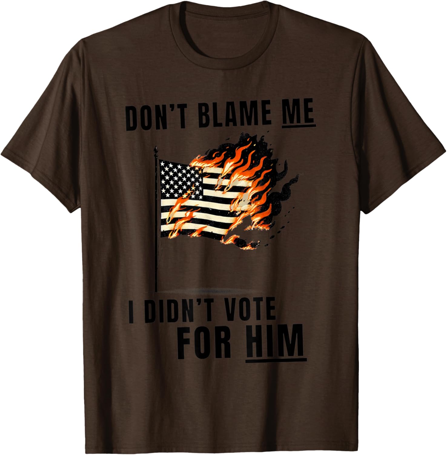 Funny Don't Blame Me I Didn't Vote For Him T-Shirt for Casual Wear - 8