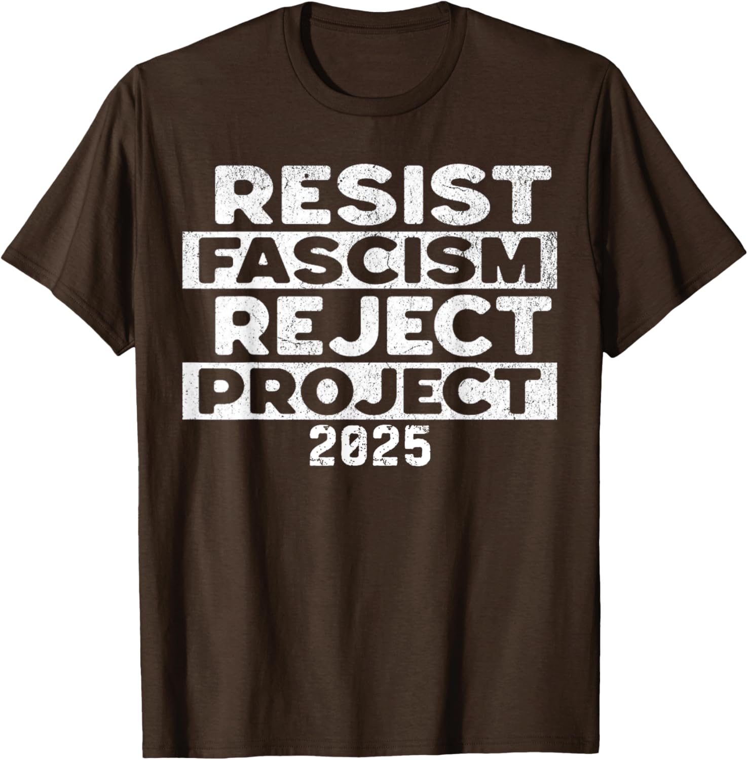 Resist Fascism Reject Project 2025 T-Shirt - Powerful Statement Apparel - 17