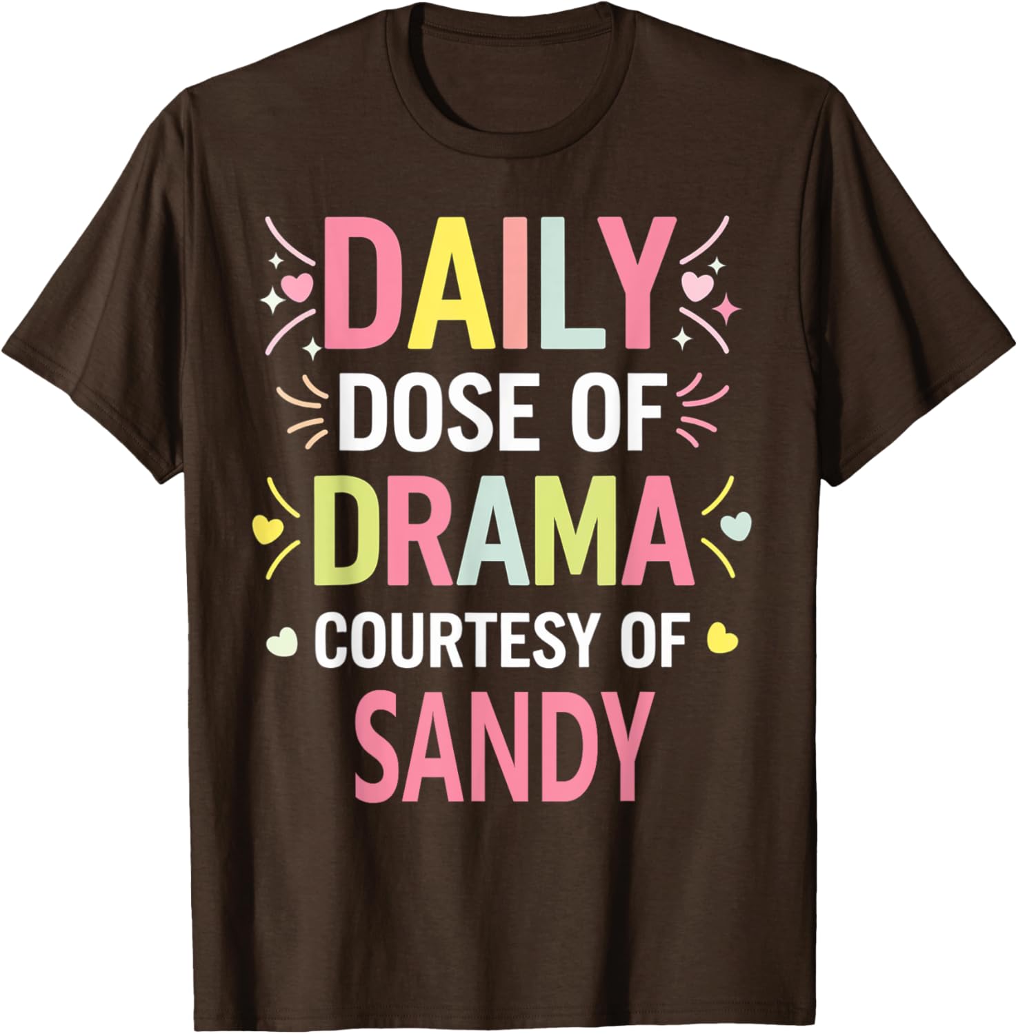 Funny Cute Personalized SANDY Name T-Shirt for Unique Style - 11