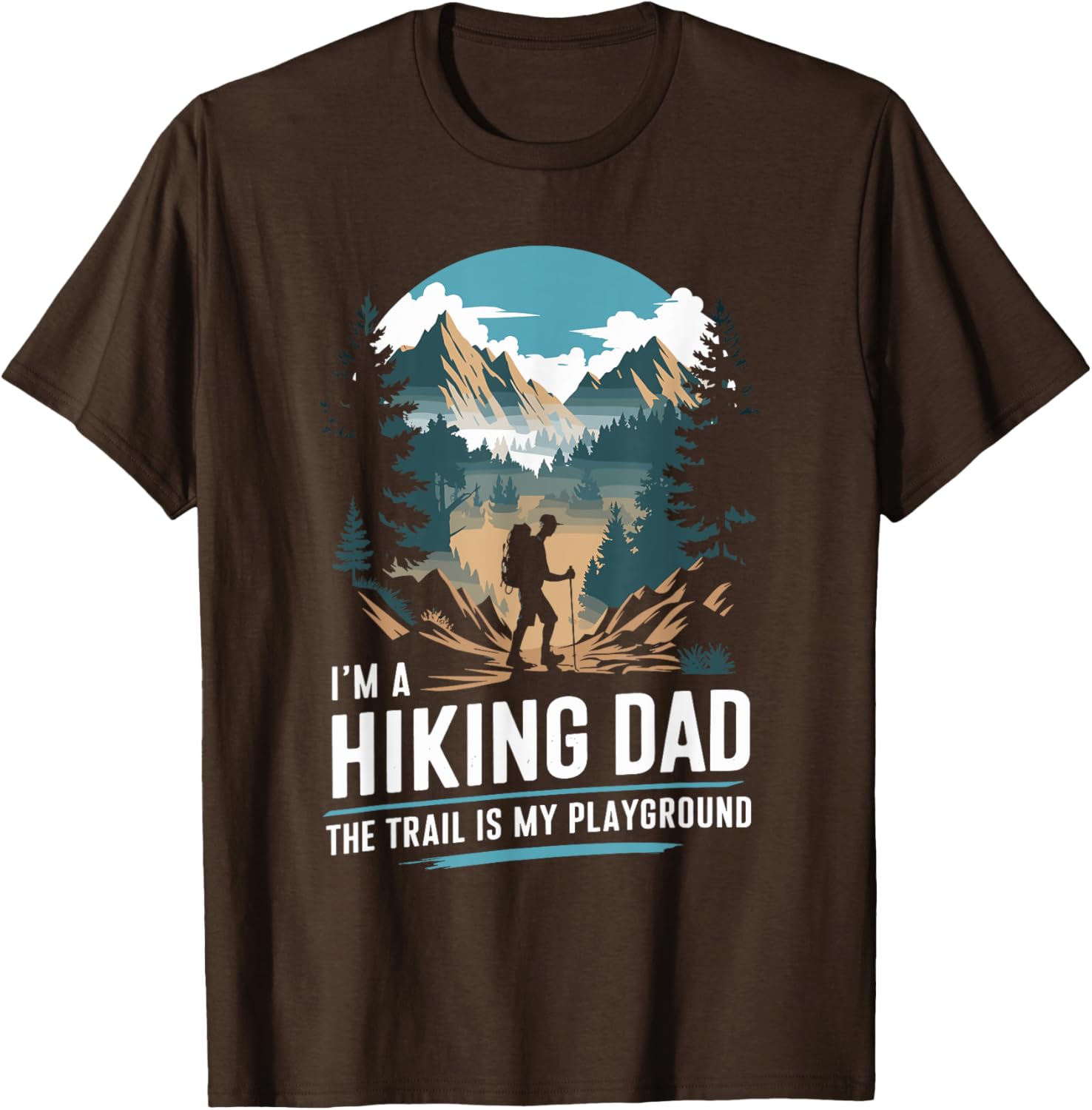 Hiking Dad Trekking T-Shirt for Outdoor Mountain Adventures - 13