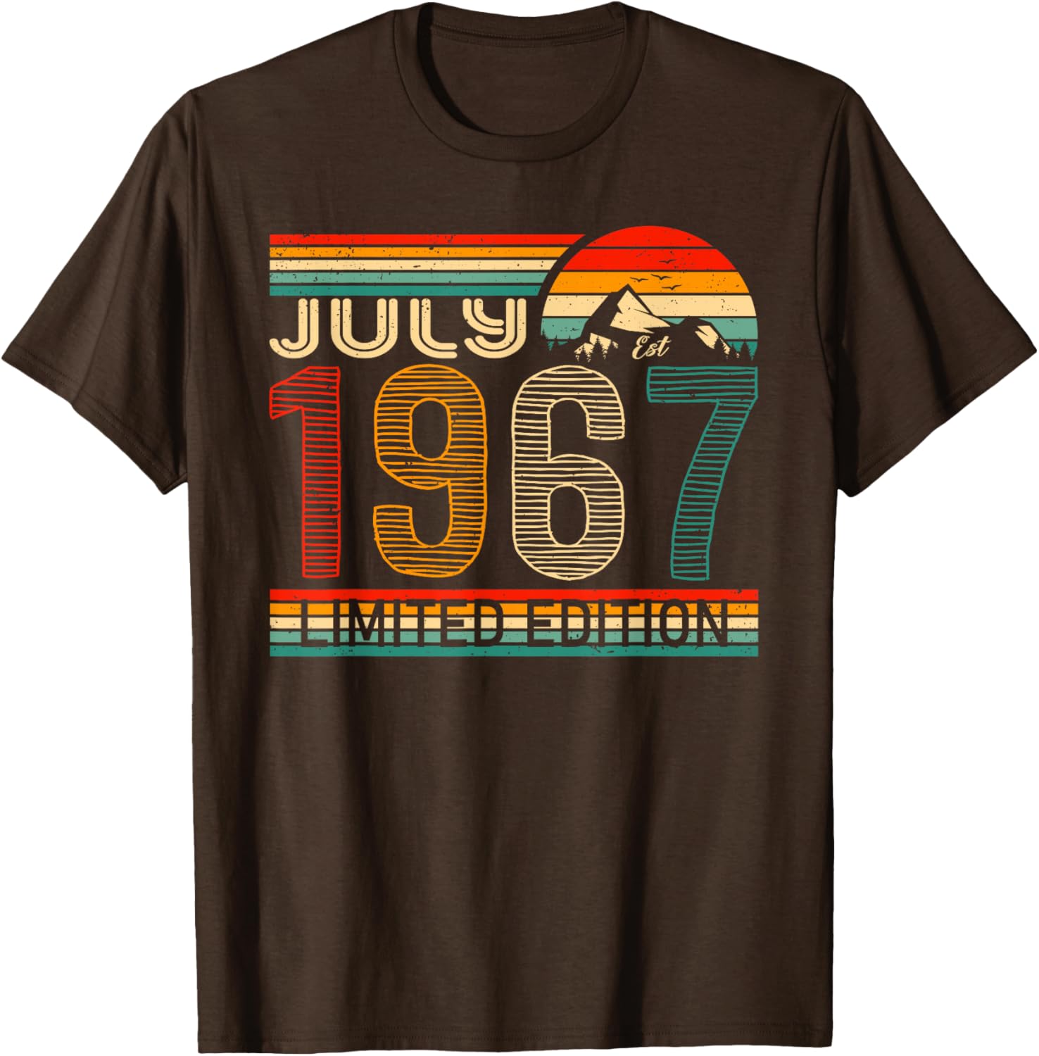 Vintage July 1967 Classic Birthday T-Shirt for Unique Celebrations - 25