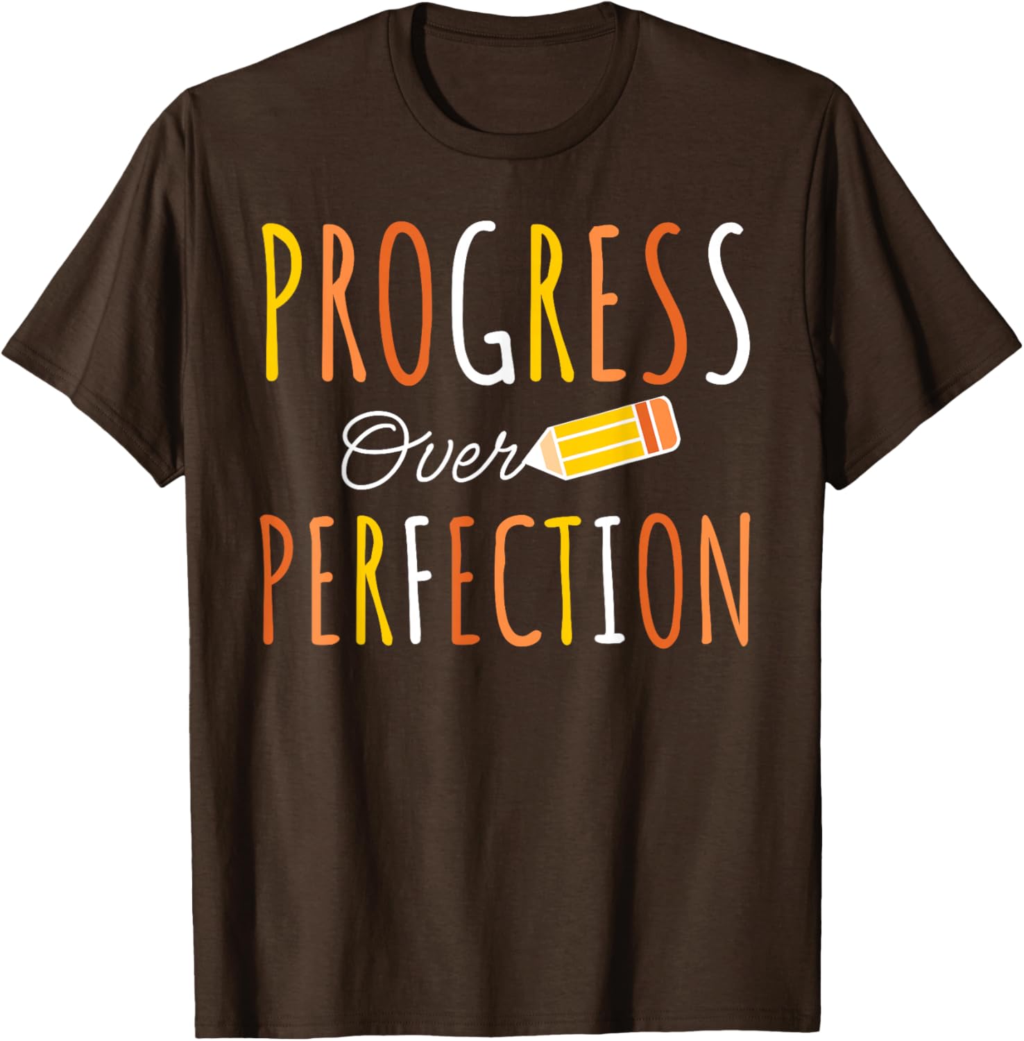 Progress Over Perfection Teacher Back-to-School T-Shirt for Educators - 4