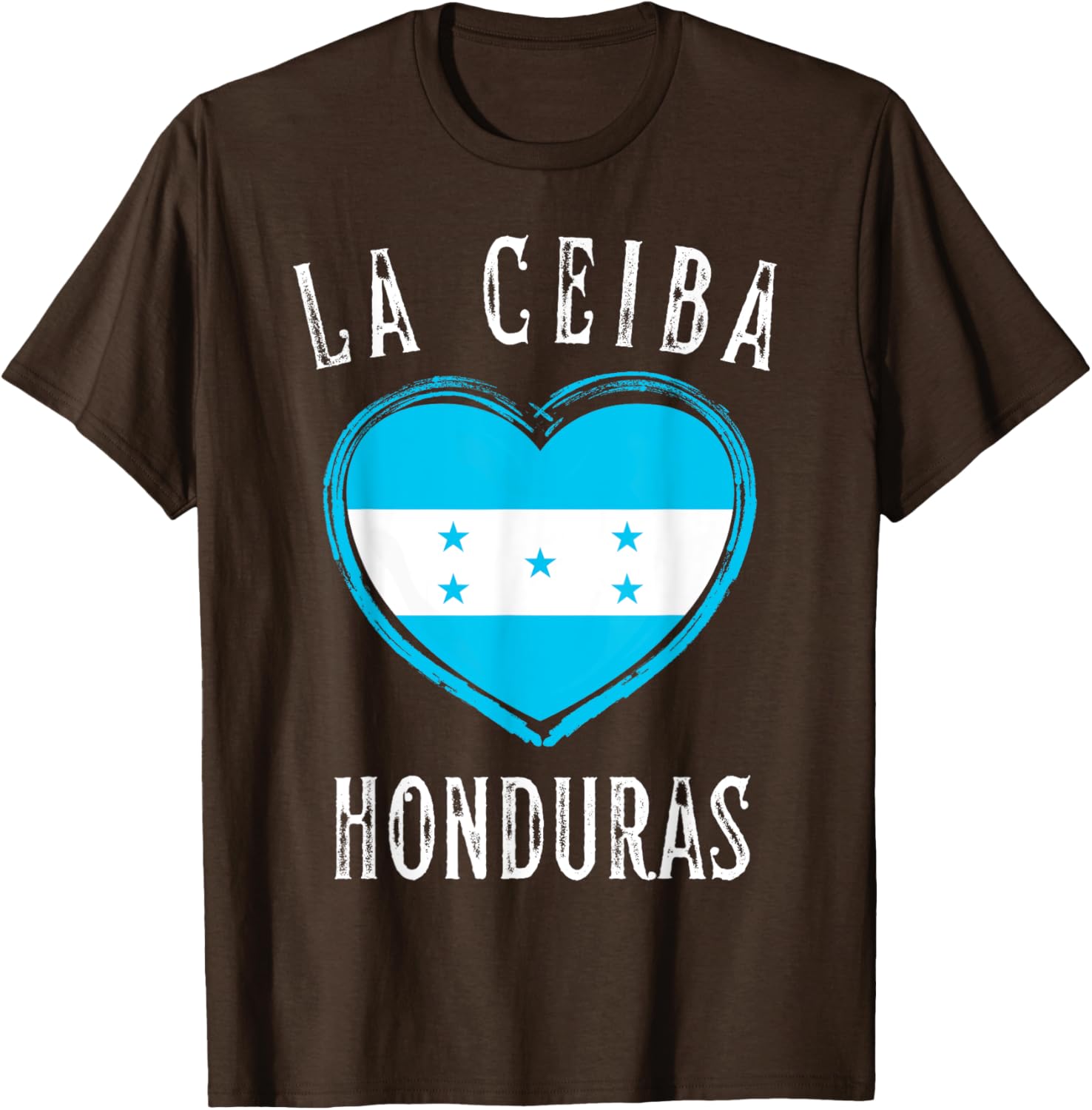 Honduras Flag Heart La Ceiba City T-Shirt for Proud Locals and Visitors - 3