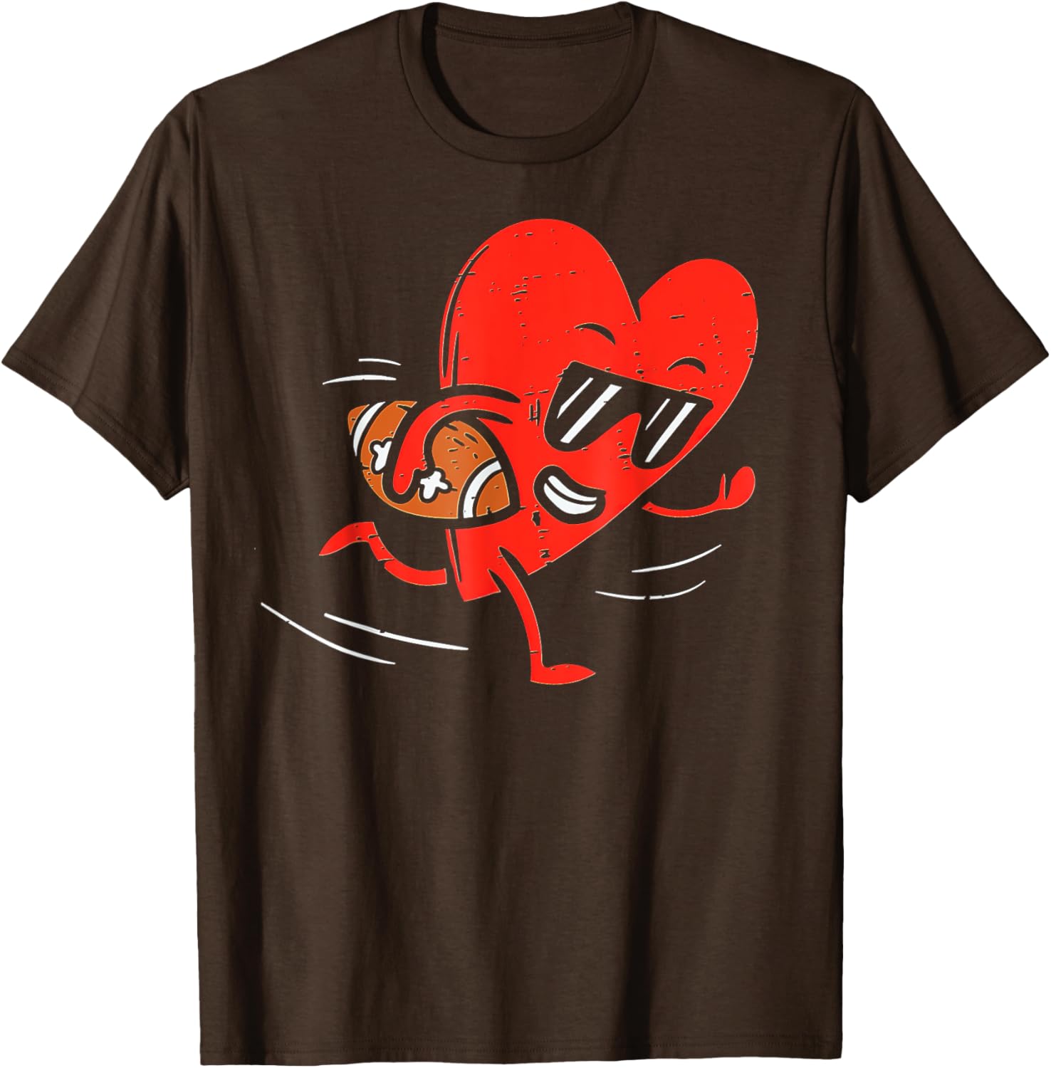 Heart Football Valentines Day T-Shirt for Boys - Perfect Sports Gift - 9