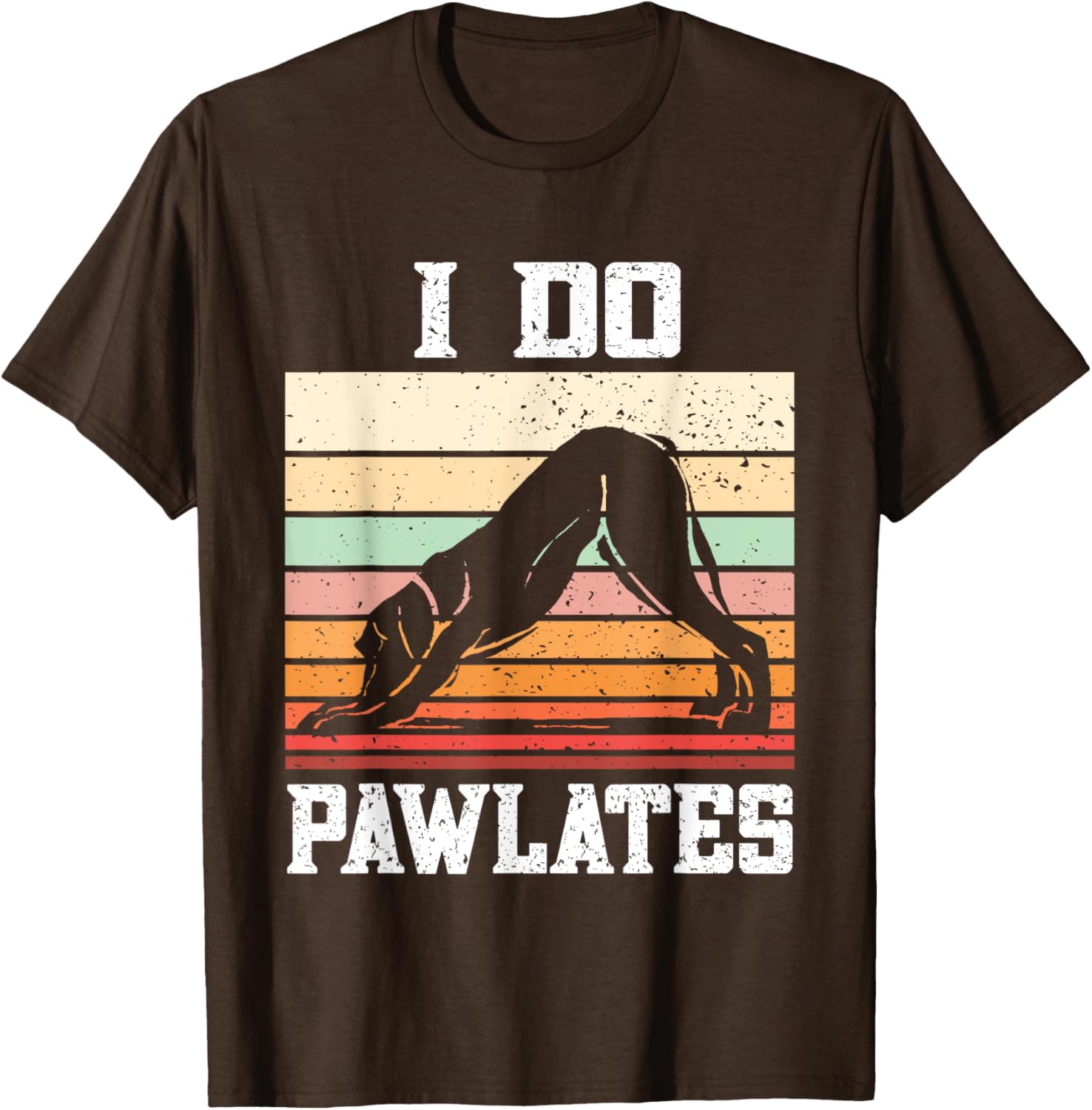 Pawlates Dog Pilates Workout T-Shirt for Men and Women - Fun Exercise Gear - 8