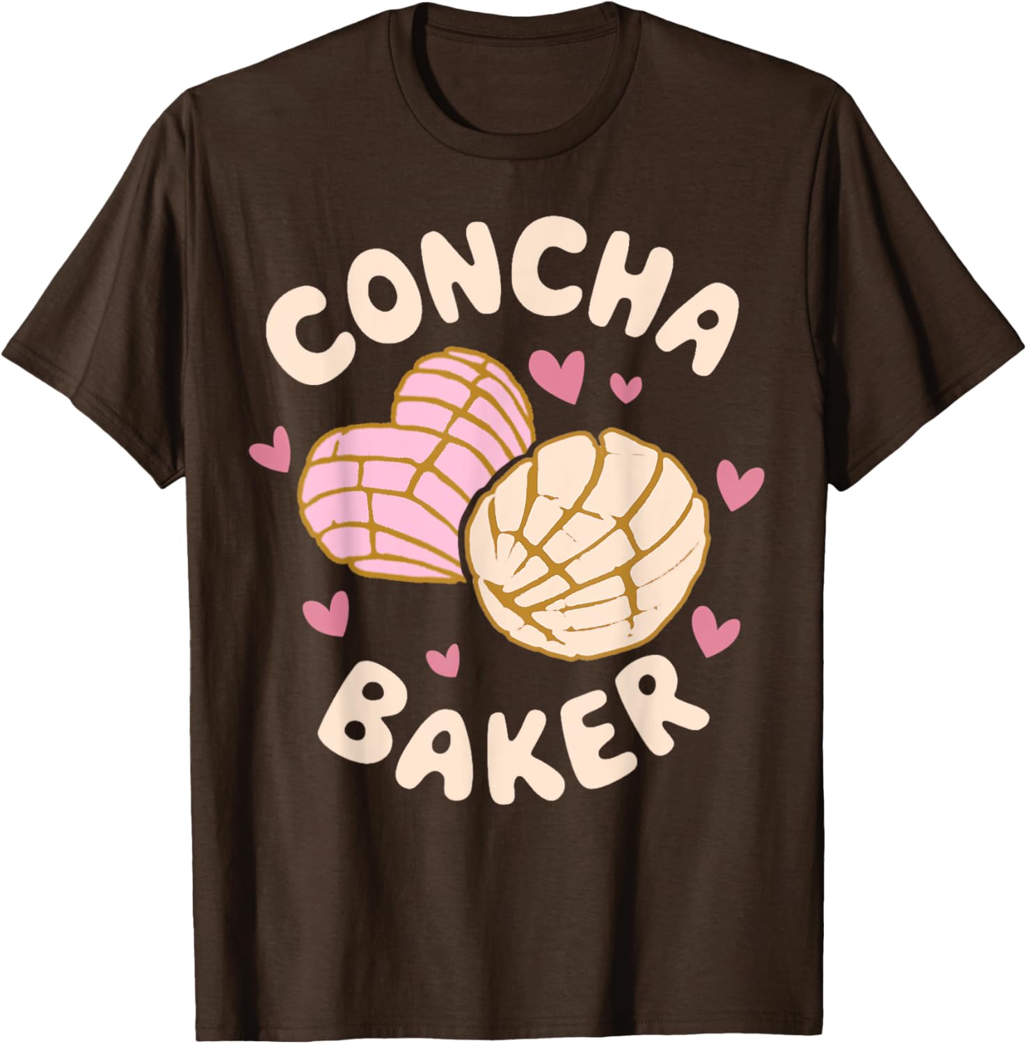 Latina Concha Baker T-Shirt for Lovers of Mexican Baked Pastries - 9