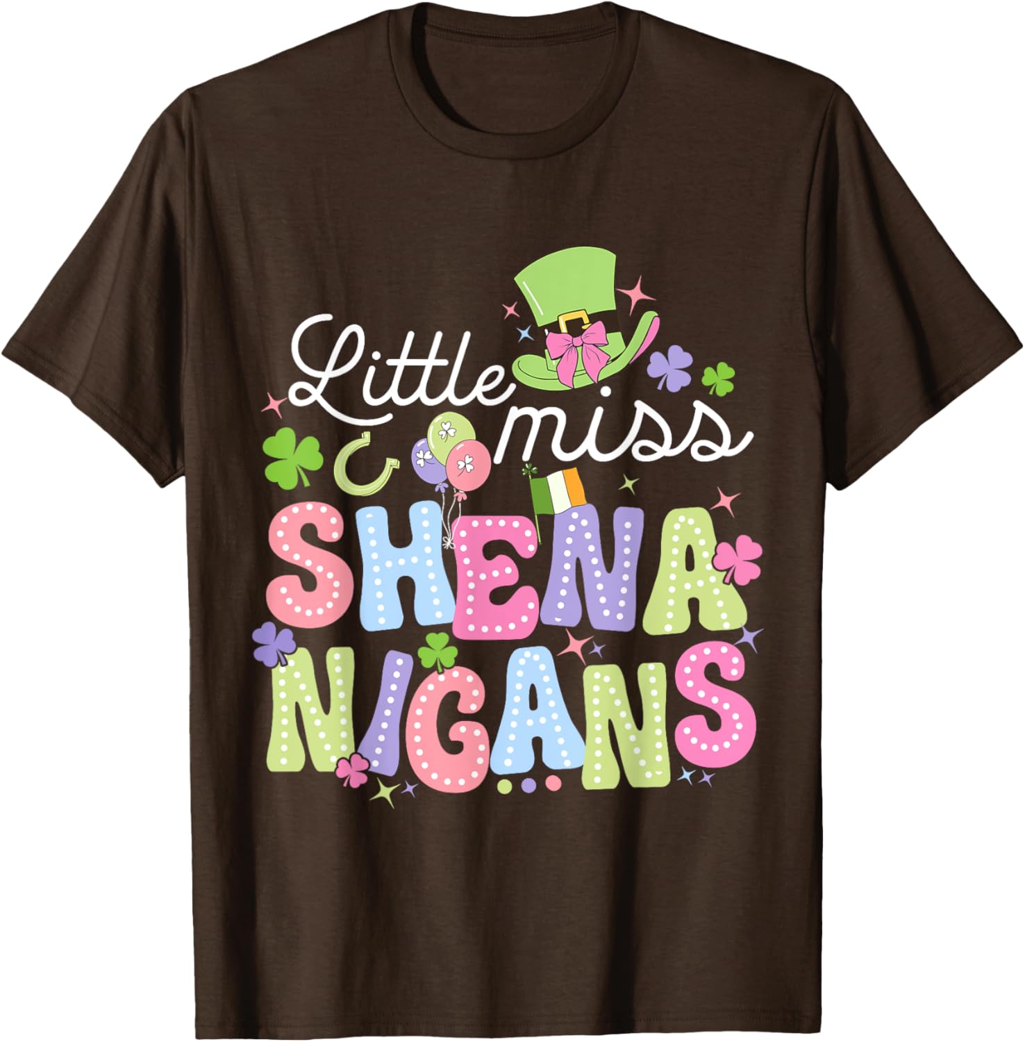 Little Miss Shenanigans St Patricks Day Toddler Irish T-Shirt for Girls - 1