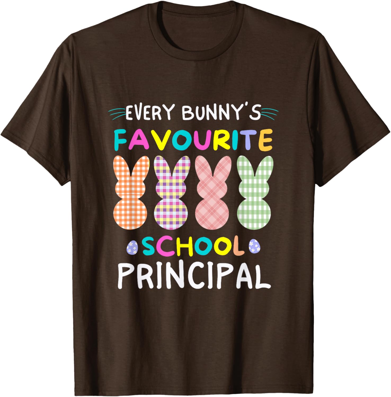 Every Bunny's Favorite Principal Easter Egg Hunt T-Shirt for Fun Celebrations - 1