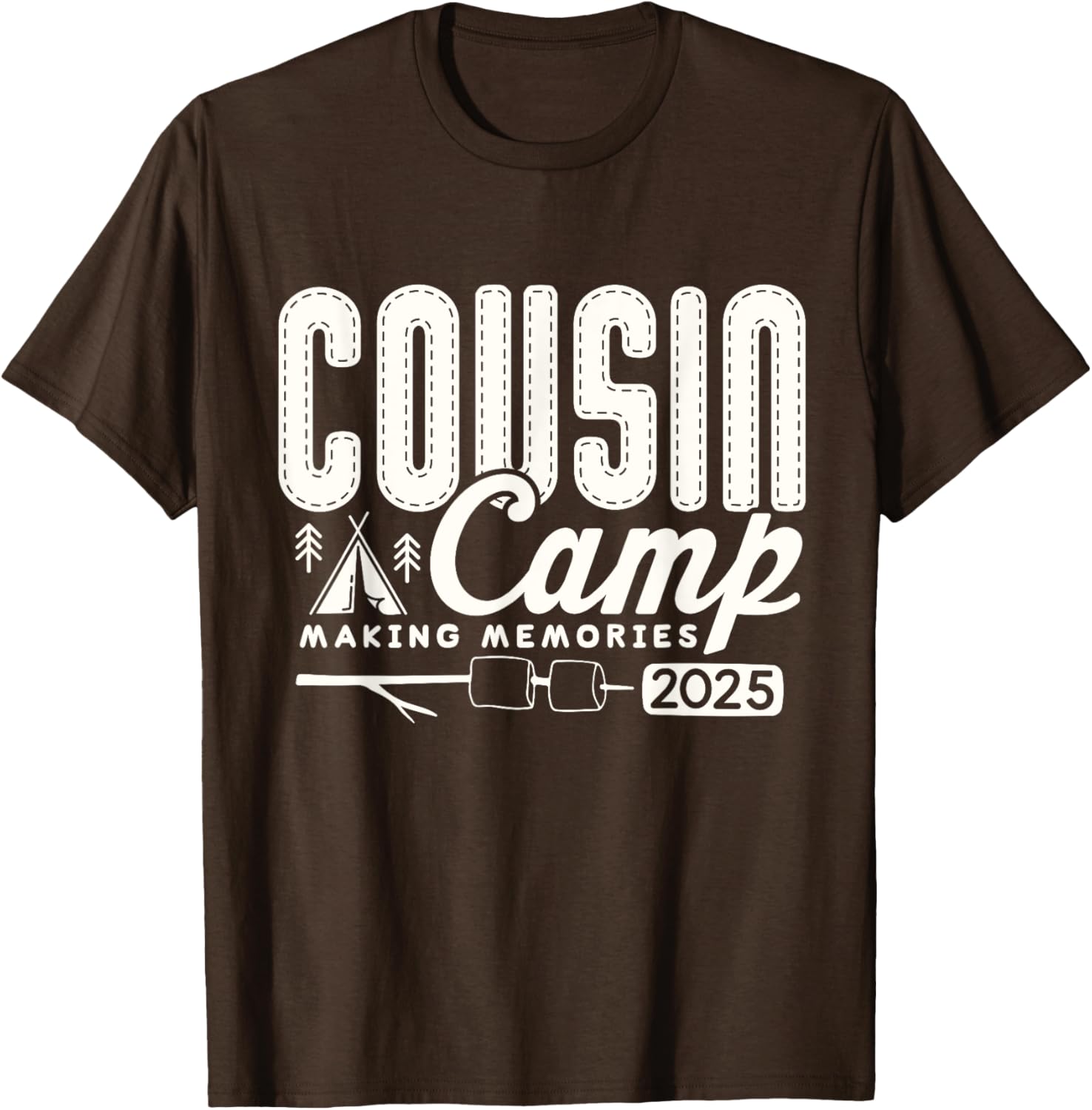 Cousin Camp Crew 2025 Family Vacation T-Shirt for Fun Summer Memories - 6